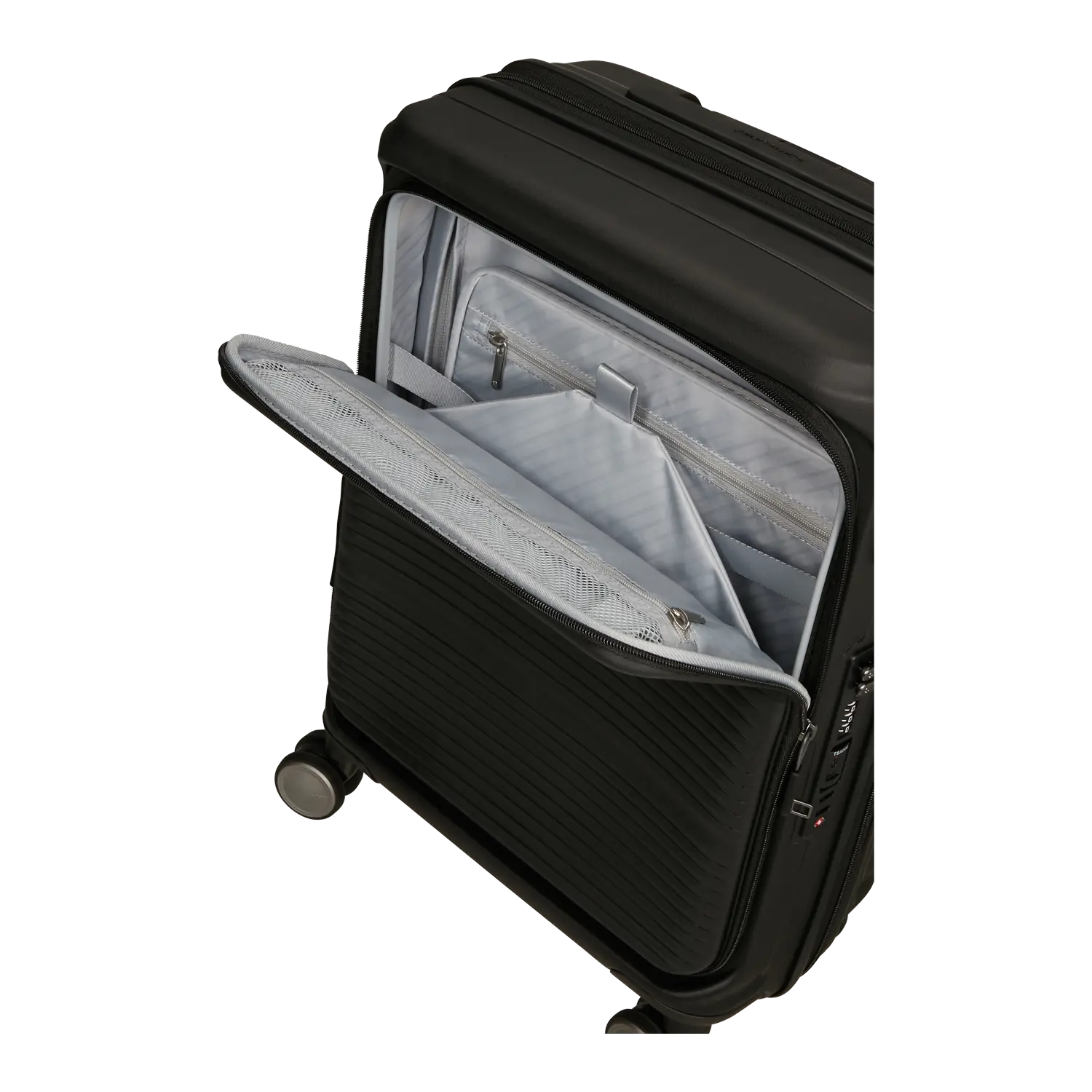 Samsonite Paralux Spinner 55 Trolley S (Expandable), Black - Worldshop