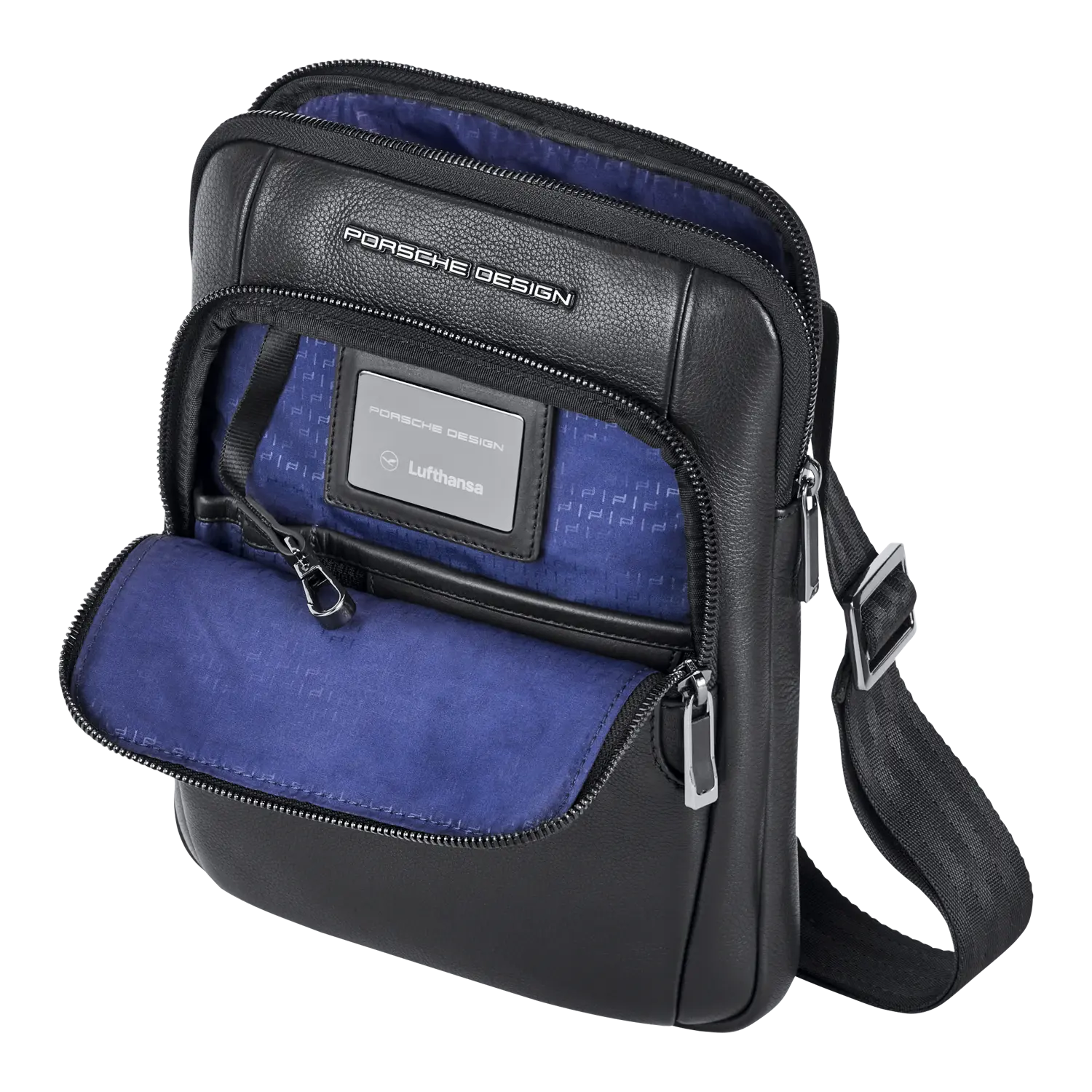 Porsche Design Lufthansa Edition Roadster Shoulder Bag, Leather
