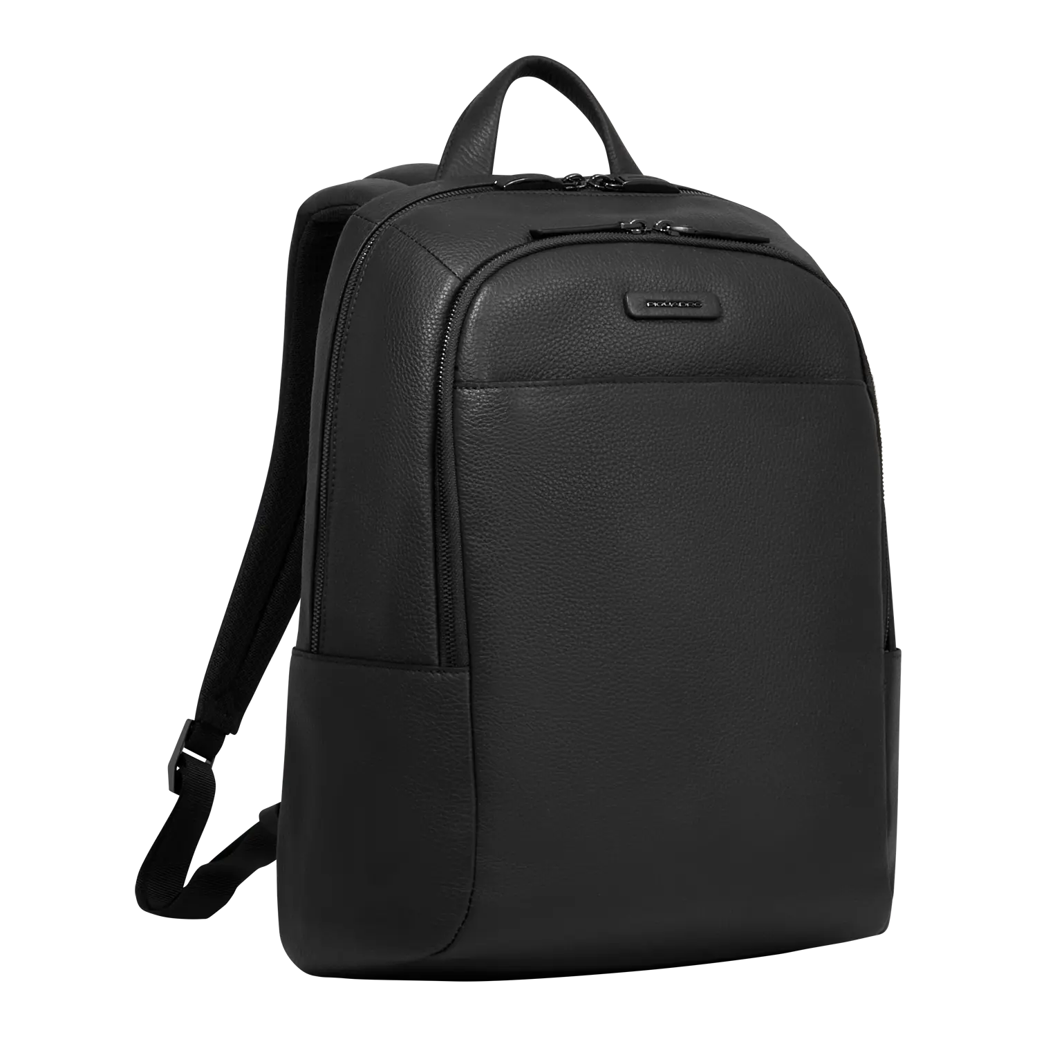Piquadro ブラック レザー リュック Piquadro Laptop Backpack, Black - Worldshop