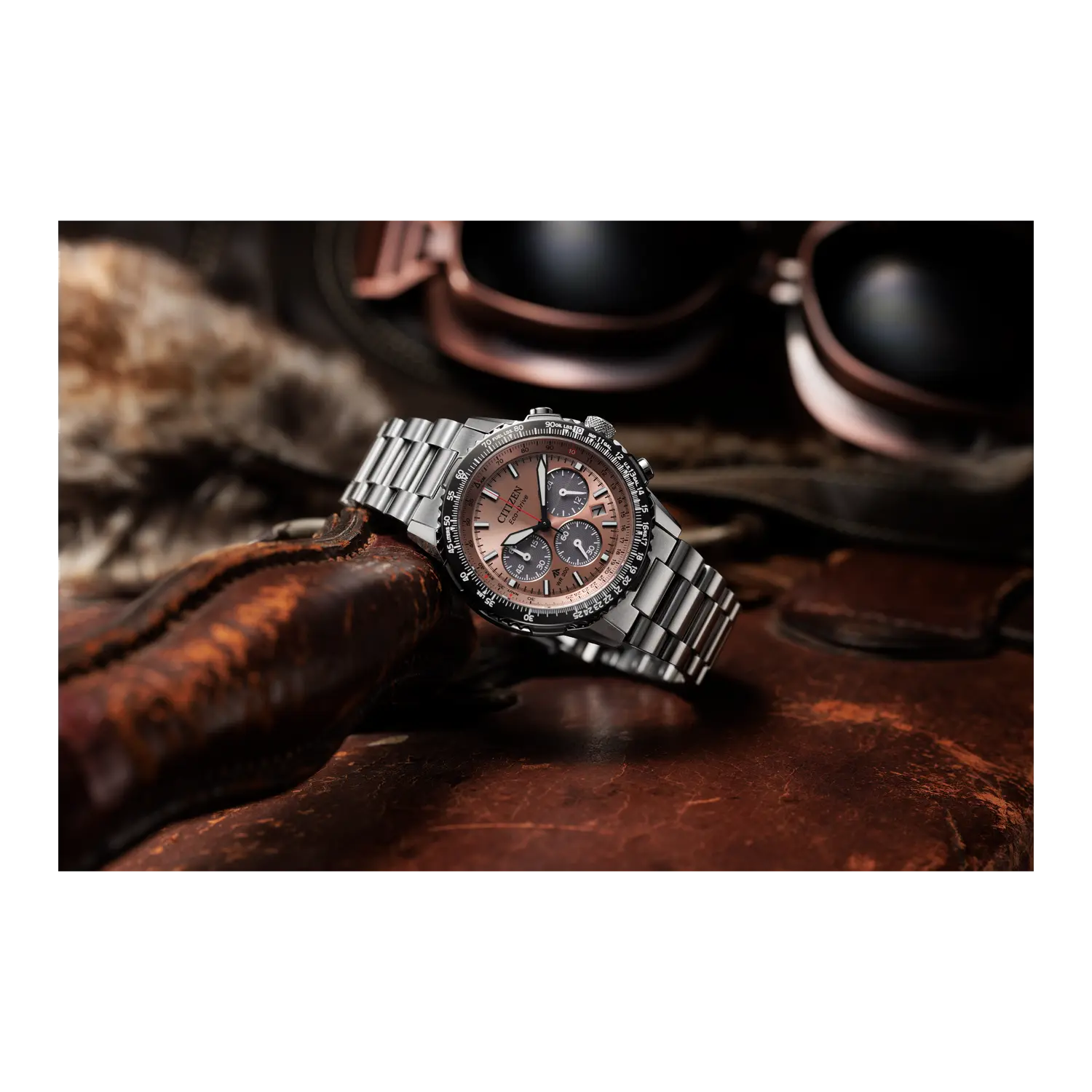 オギコページ Citizen Promaster Sky CA4664-60X Pilot's Watch, Silver-Coloured