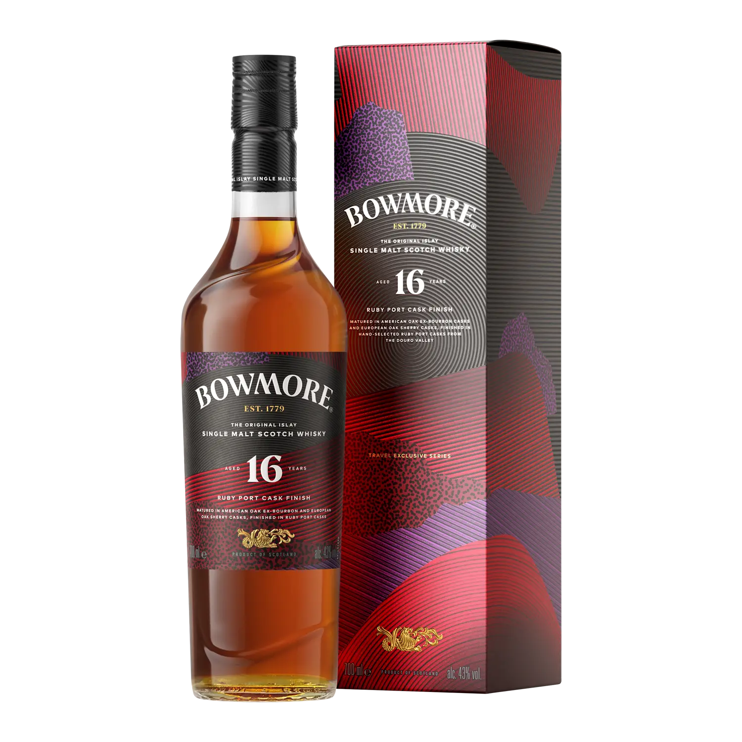 Bowmore 16年 Ruby Port Cask Finish Bowmore Aged 16 Years Ruby Port Cask Finish Single Malt Scotch