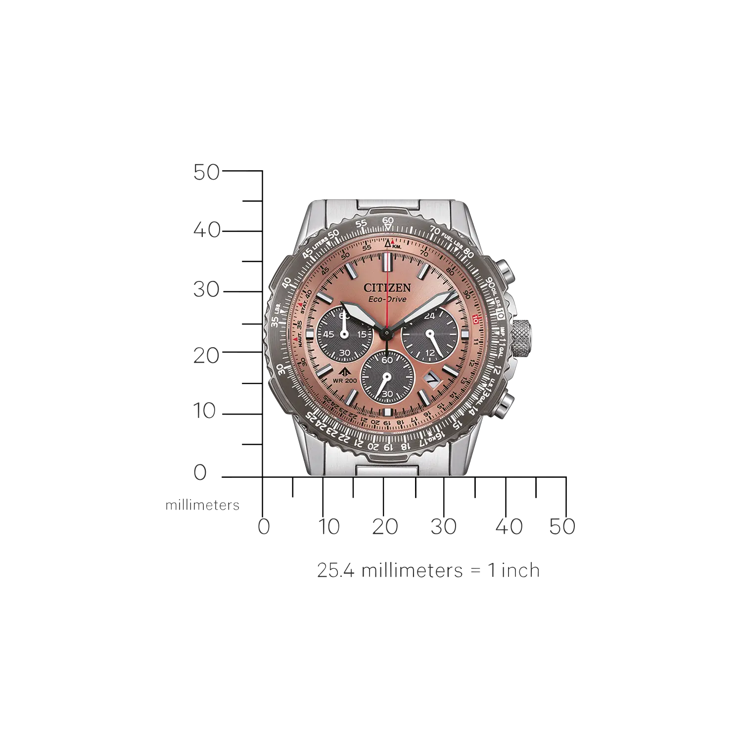 Citizen Promaster Sky CA4664-60X Pilot's Watch, Silver-Coloured