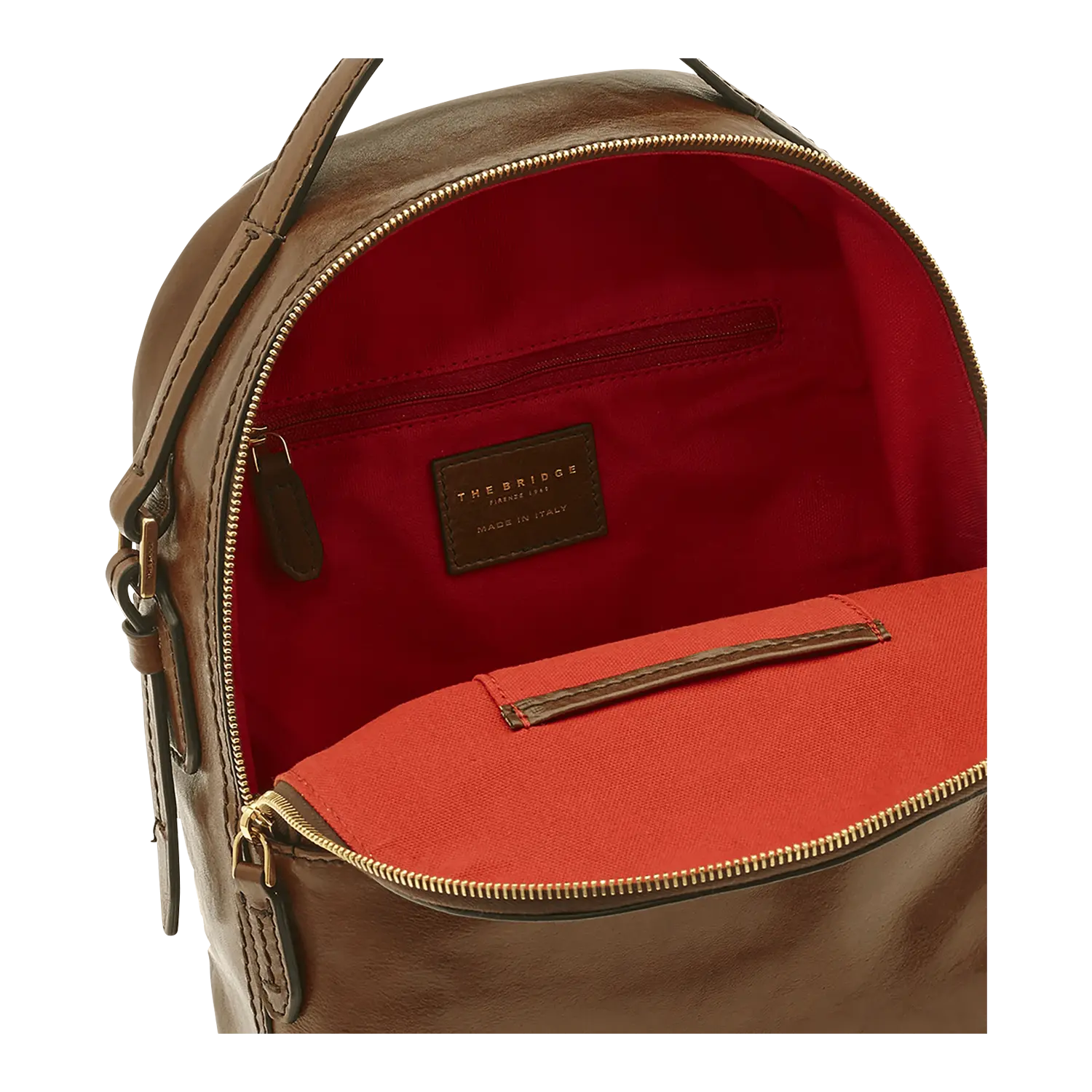 bridge leather backpack The Bridge Women's Backpack, Brown