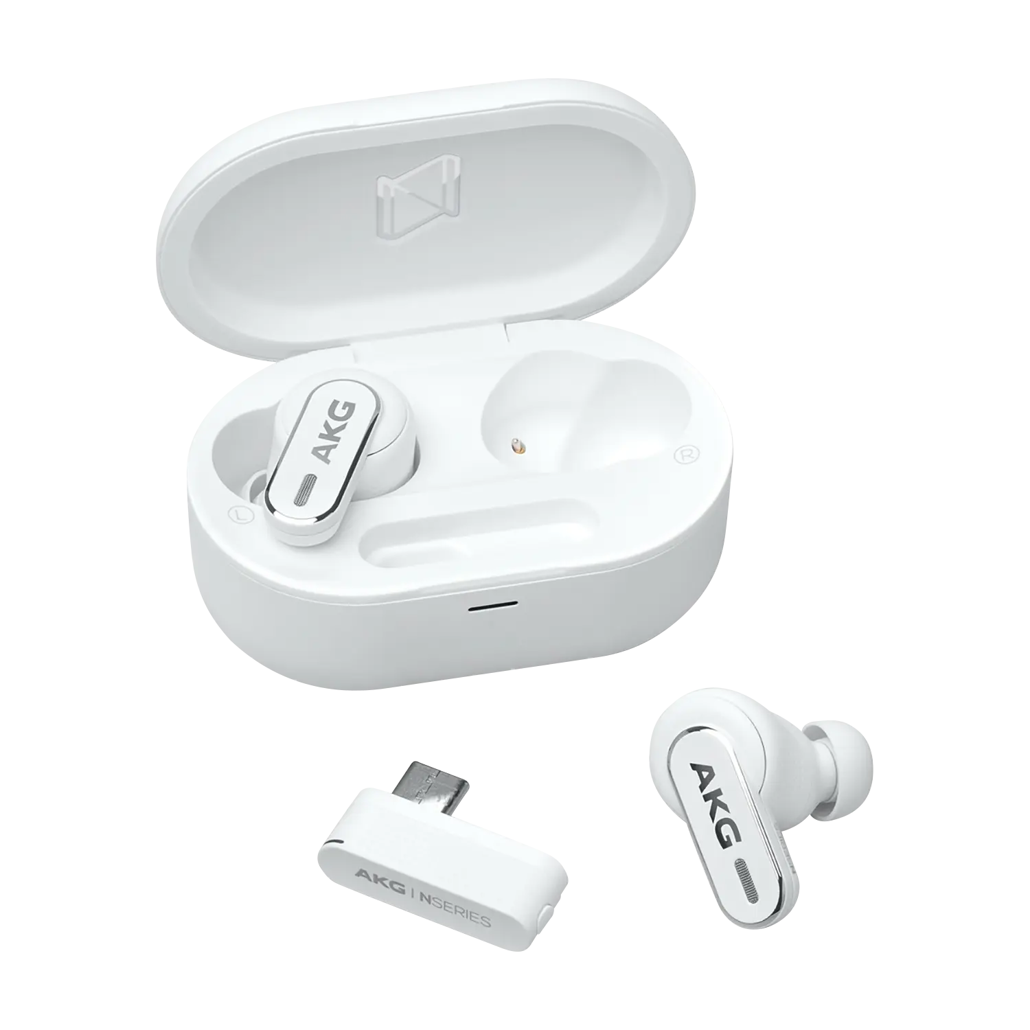 AKG N5 Hybrid Earbuds, White - Worldshop