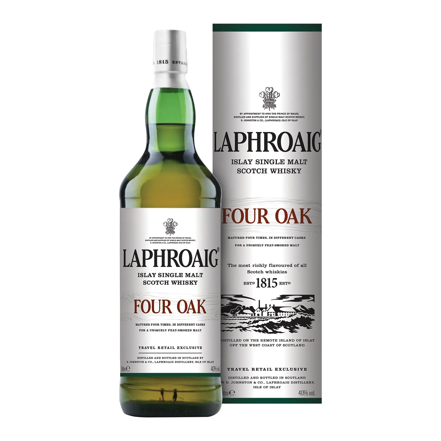 ウイスキー Laphroaig Four Oak 1L 40% vol Laphroaig Four Oak Single Malt Whisky, 1 l, 40.0 % vol., Scotland