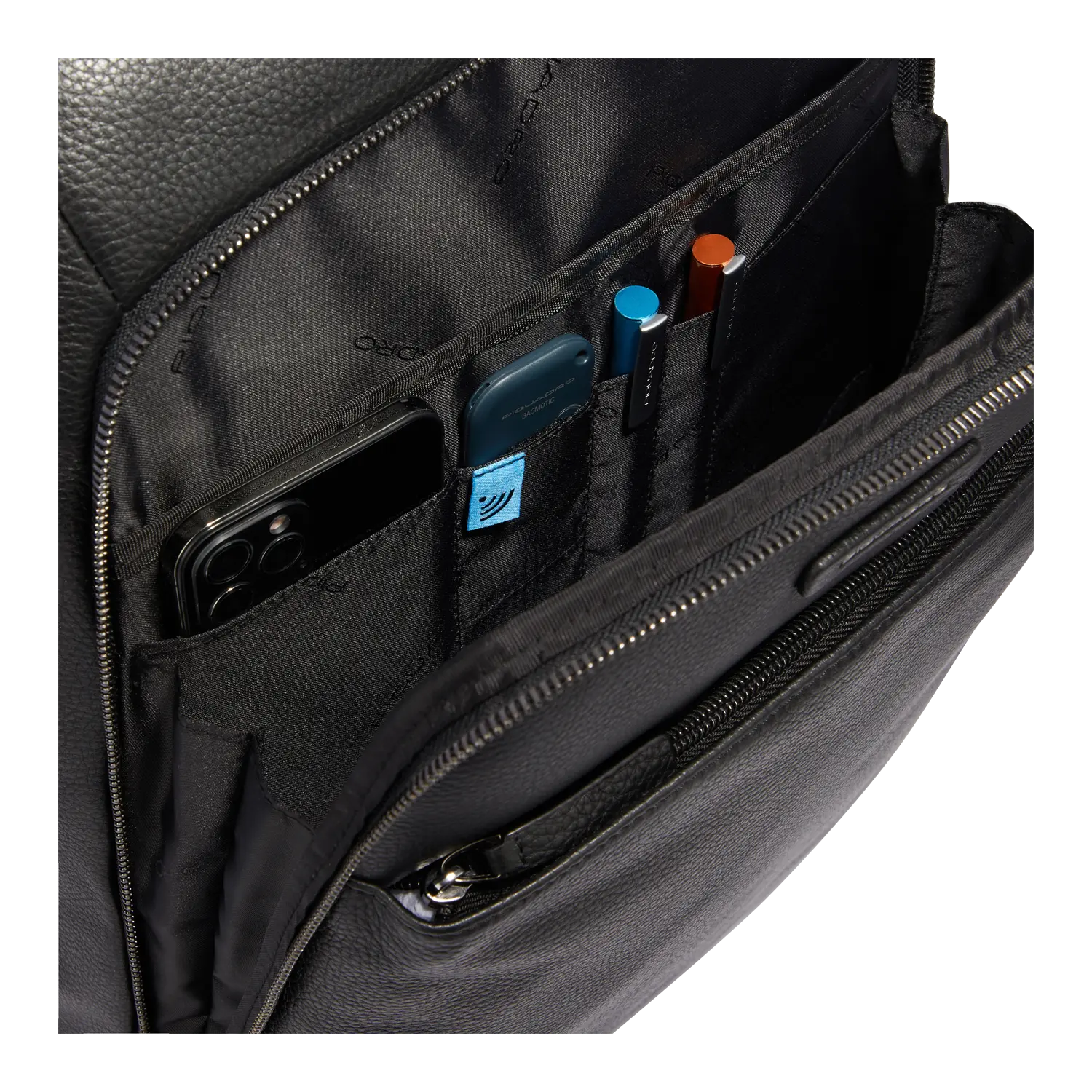 Piquadro Large Laptop Backpack, Black - Worldshop