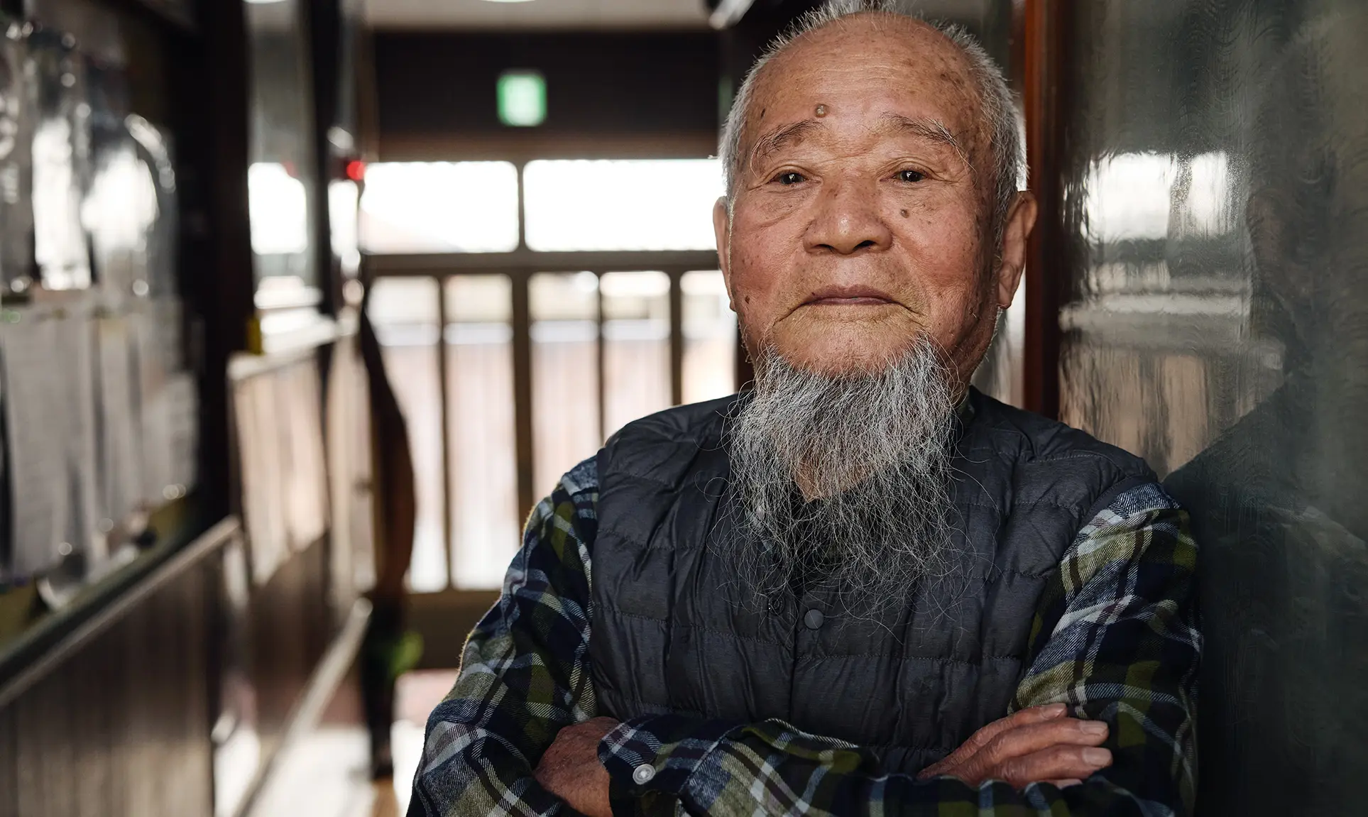 Portrait of an elderly Japanese man – personal encounters on a trip to Japan