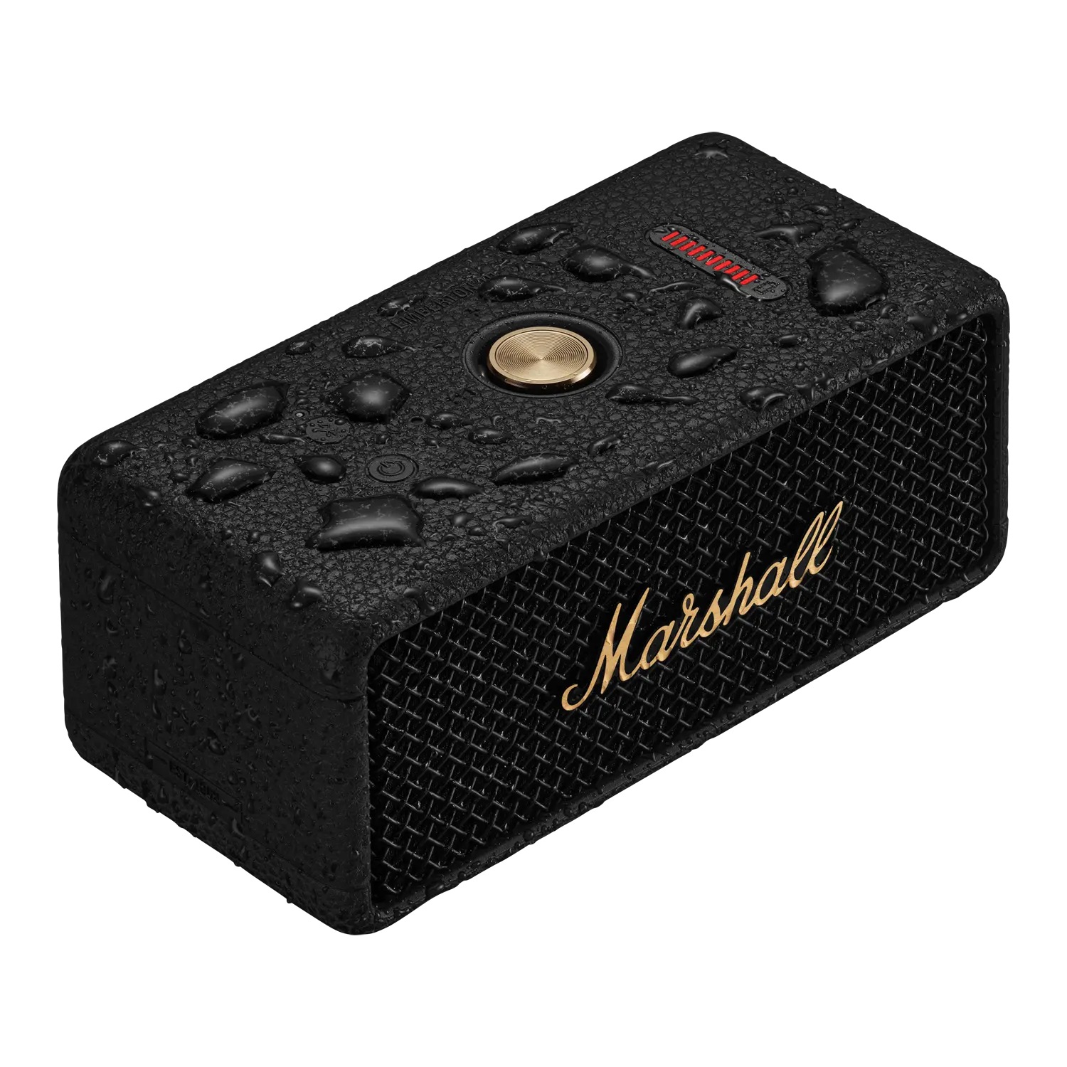 Marshall Emberton III Bluetooth® Speaker, Black/Brass - Worldshop