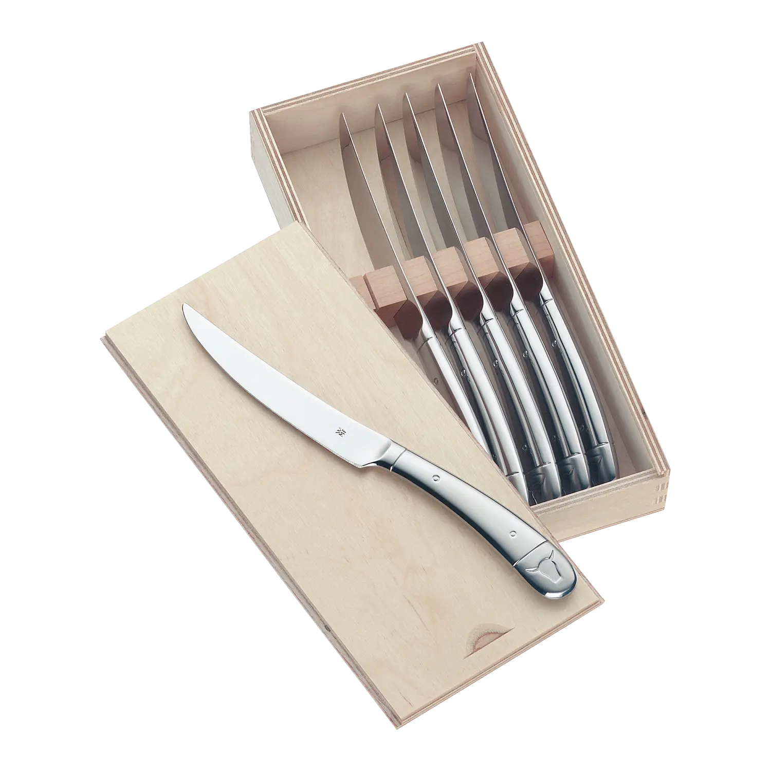 WMF Steak Knives, 6 pcs., Stainless Steel - Worldshop