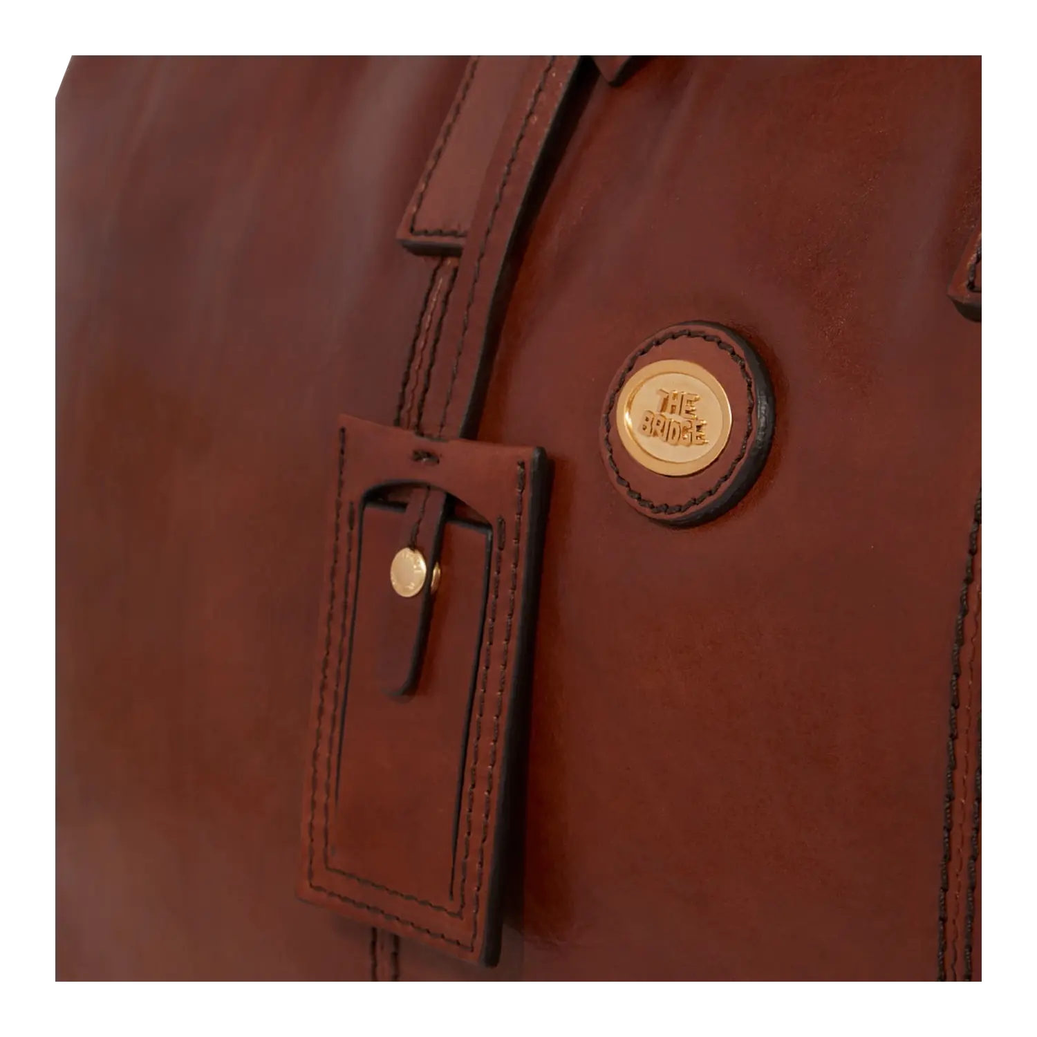 シ*」様 ブラウン レザー ビジネスバッグ　THE BRIDGE The Bridge Travel Bag, Brown - Worldshop