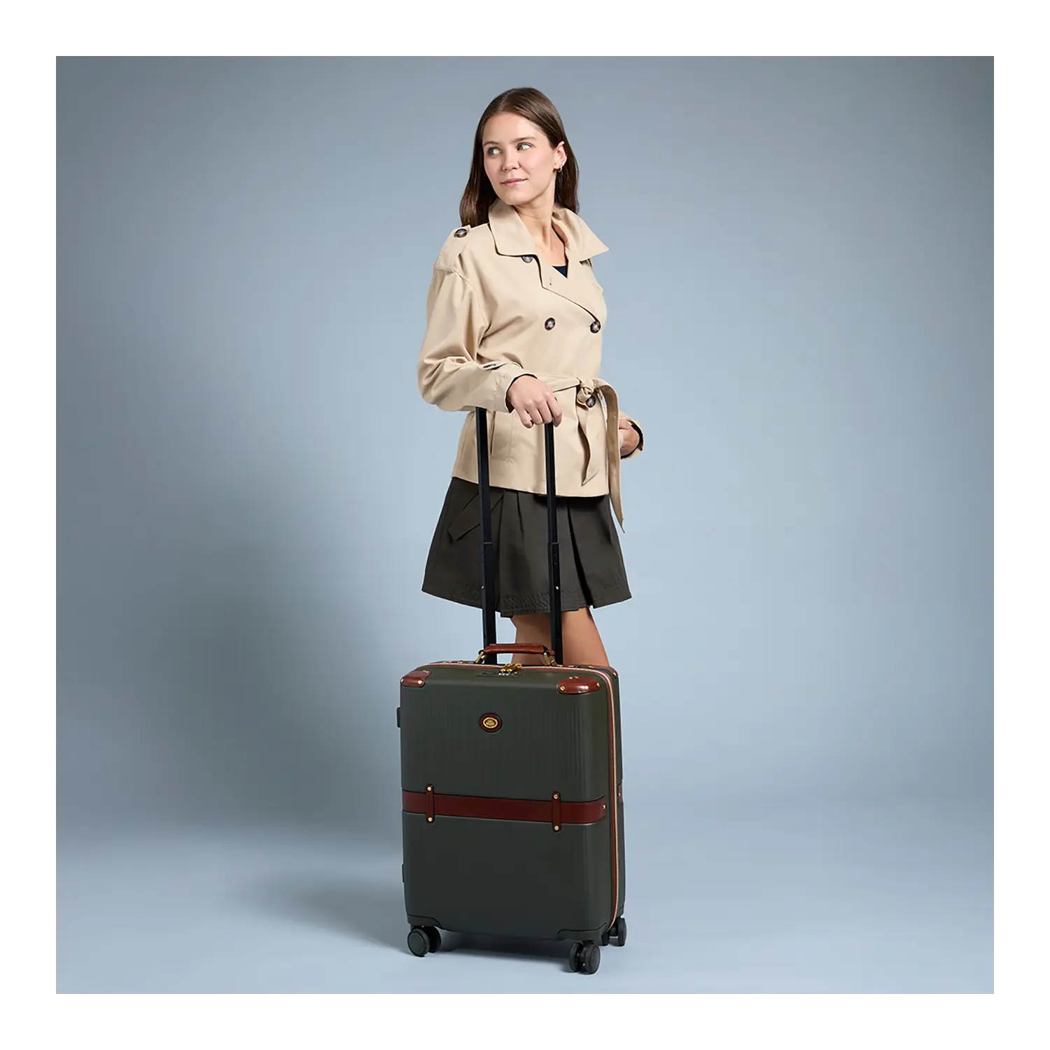 THE BRIDGE 大型トランクバッグ The Bridge Trolley S, Forest Green - Worldshop