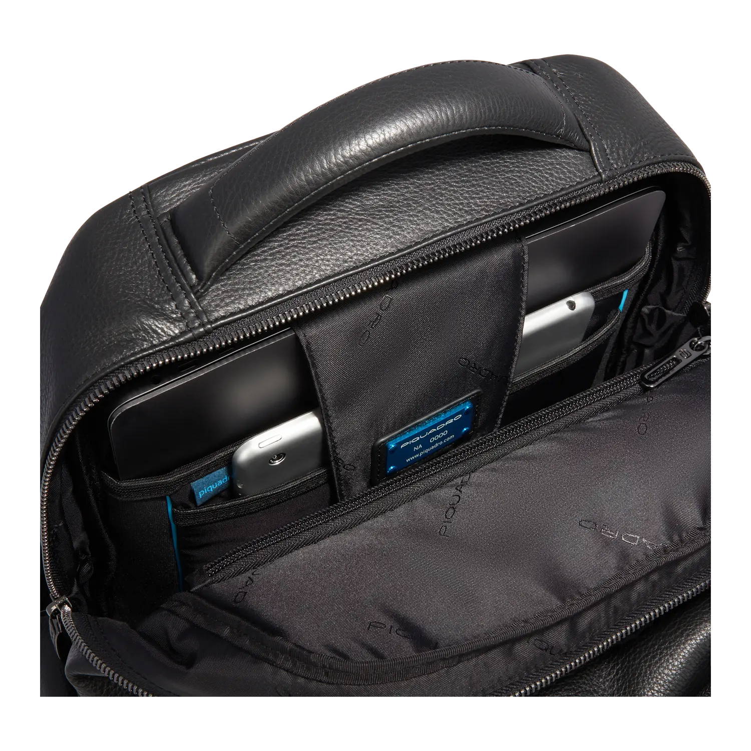 Piquadro Large Laptop Backpack, Black - Worldshop