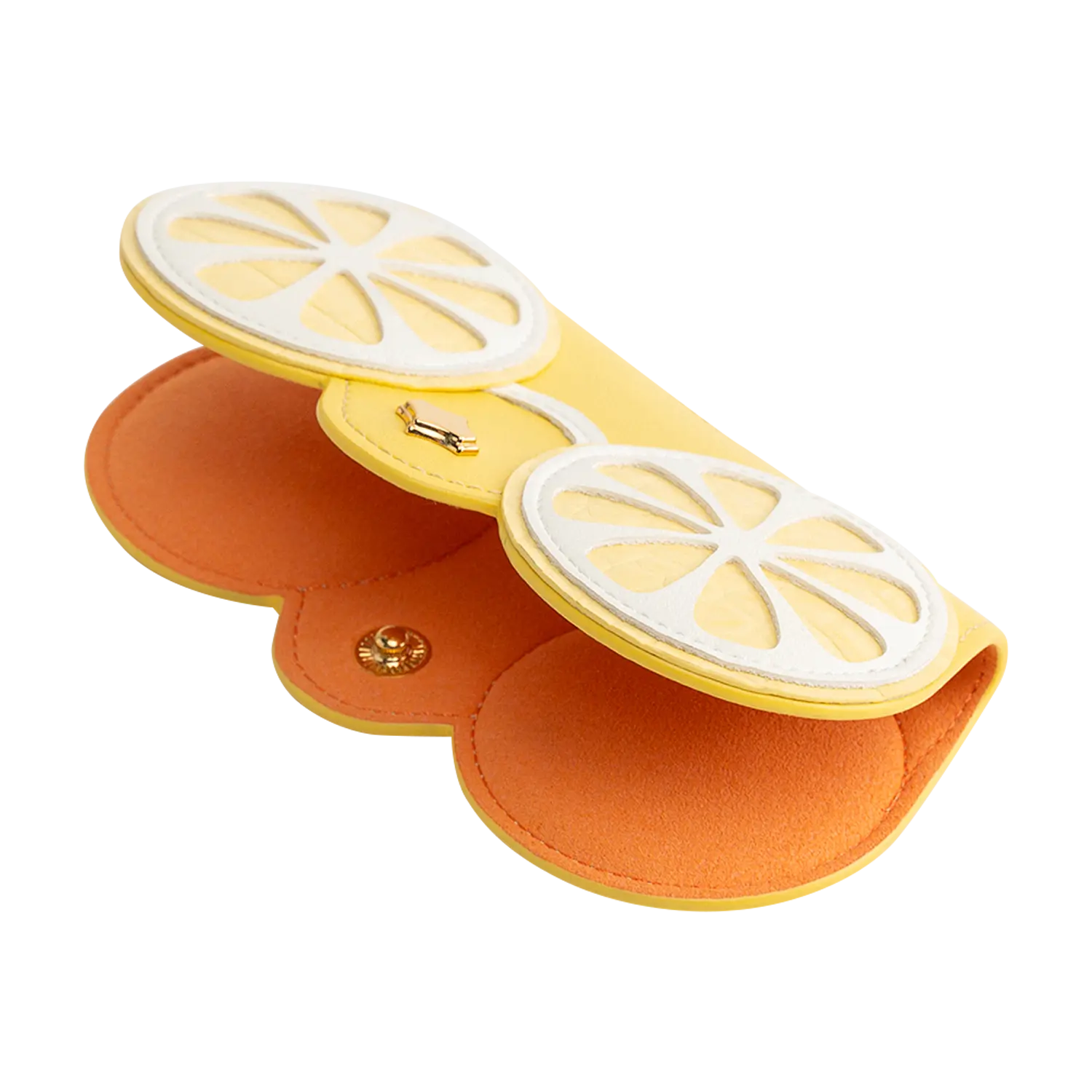 ANY DI イエロー ゴールド サングラスケース ANY DI SunCover Fresh Lemon Glasses Case, Yellow - Worldshop