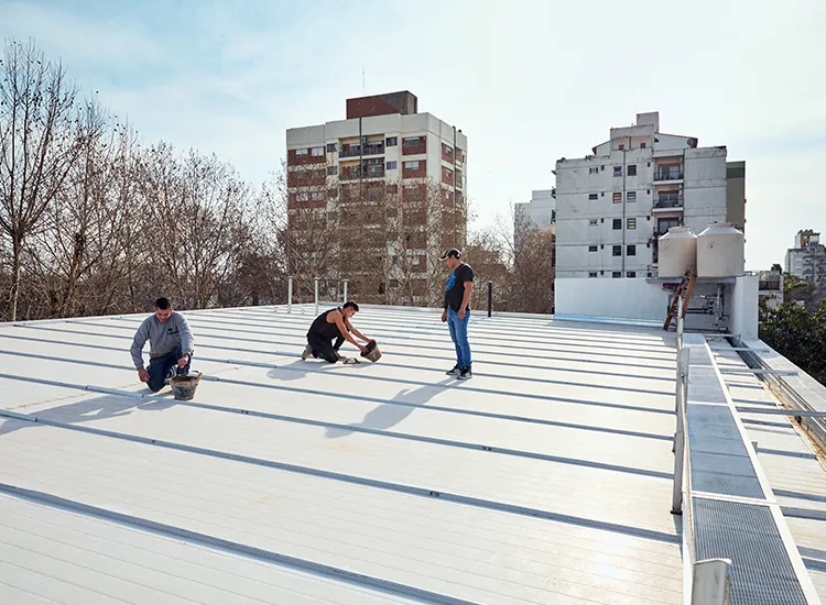 The roof work has already begun