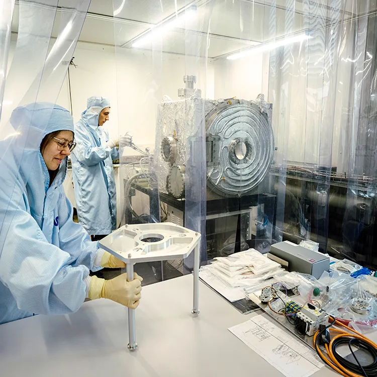 Person working in the laboratory