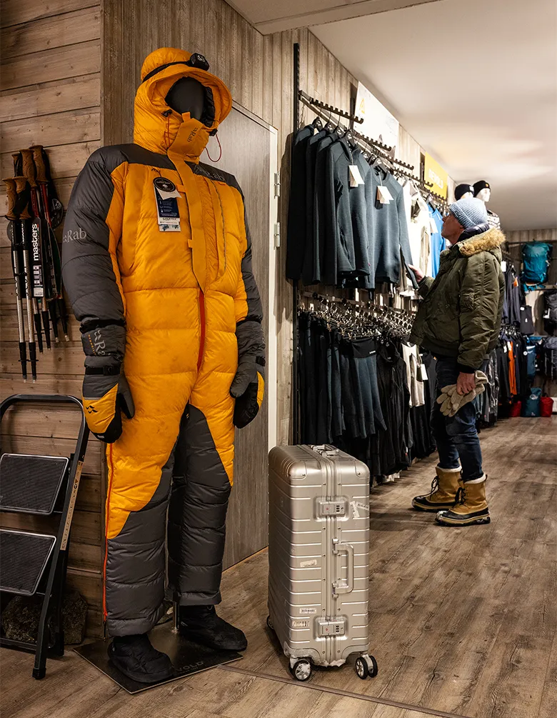 Geschäft für Winterausrüstung