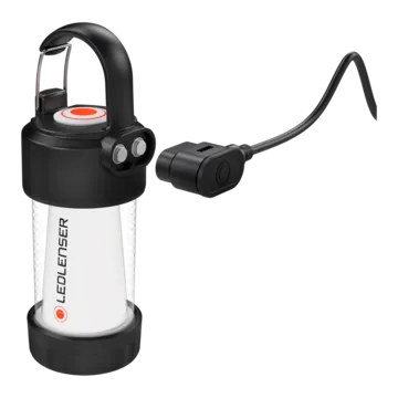 Ledlenser ML4 Warm Light Outdoor Lantern, Black/White - Worldshop