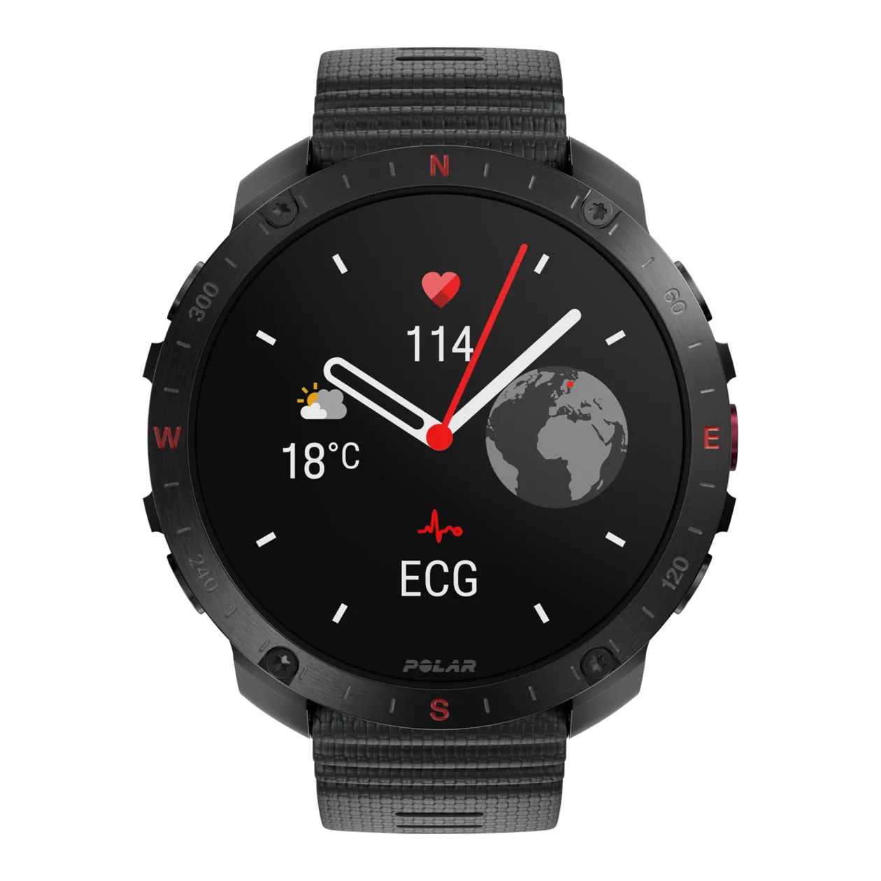 Polar Grit X2 Pro GPS Multisport Smartwatch Night Black Worldshop