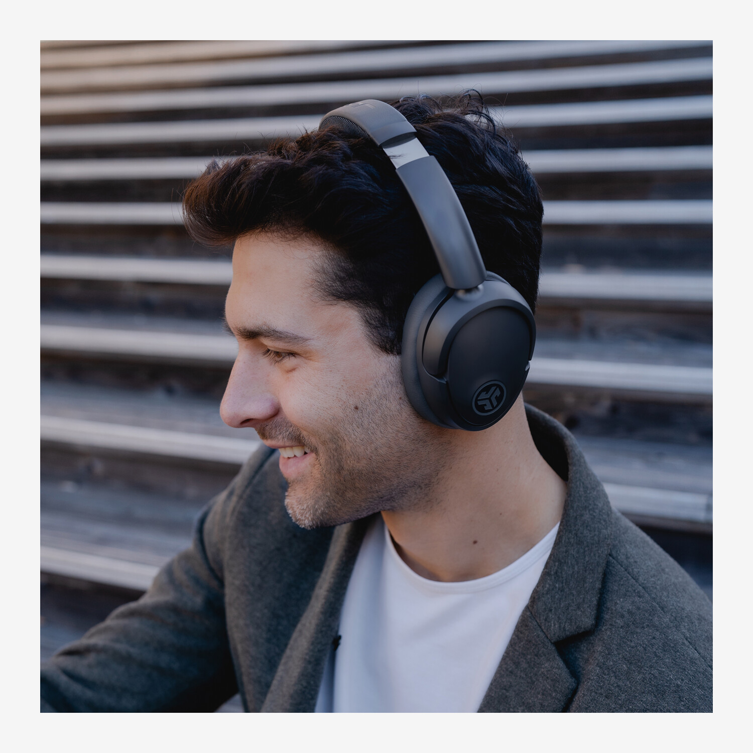 JLab JBuds LUX ANC Over-Ear Headphones, Graphite - Worldshop