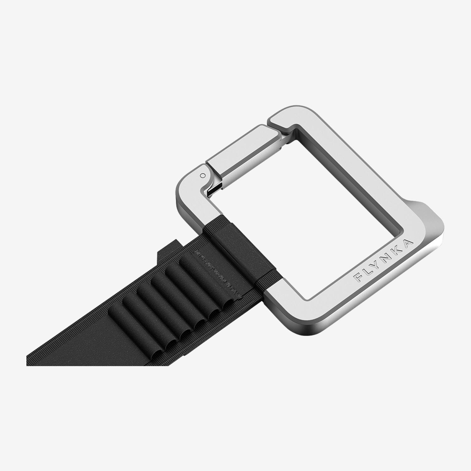 Flynka Travel Carabiner, Black / Silver-Coloured - Worldshop