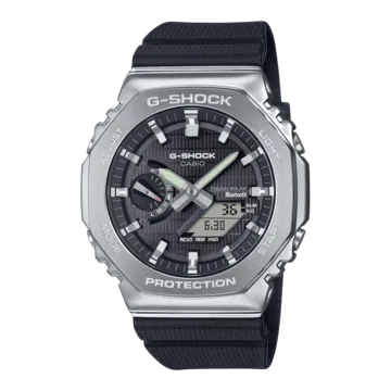 CASIO G-SHOCK GBM-2100-1AER Men's Watch, Black Silver-Coloured