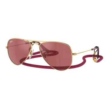 Ray-Ban Aviator Kids Sunglasses, Arista Gold Red Hiper Worldshop