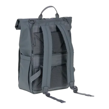 LÄSSIG Rolltop Up Baby Changing Backpack, Anthracite