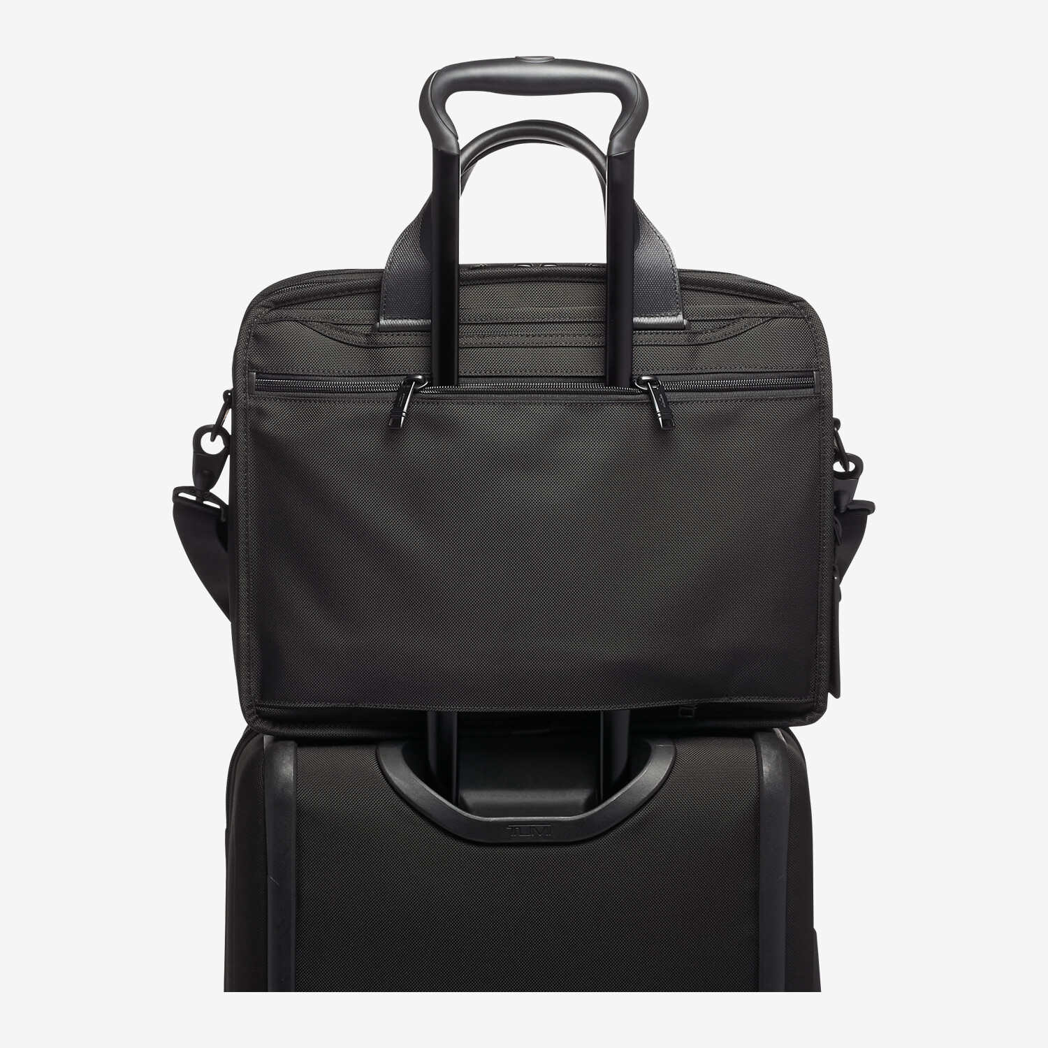 TUMI Alpha Organizer Brief Briefcase, Black - Worldshop