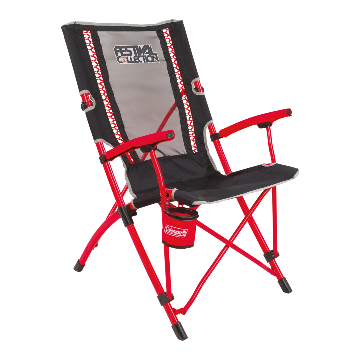 Coleman® Festival Collection Bungee Folding Chair, Red/Black