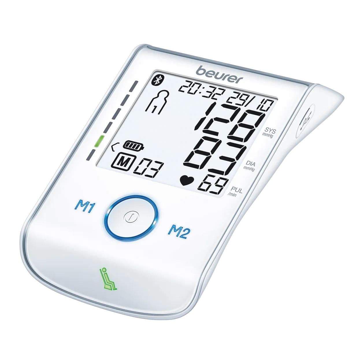 beurer BM 85 Blood Pressure Monitor, White