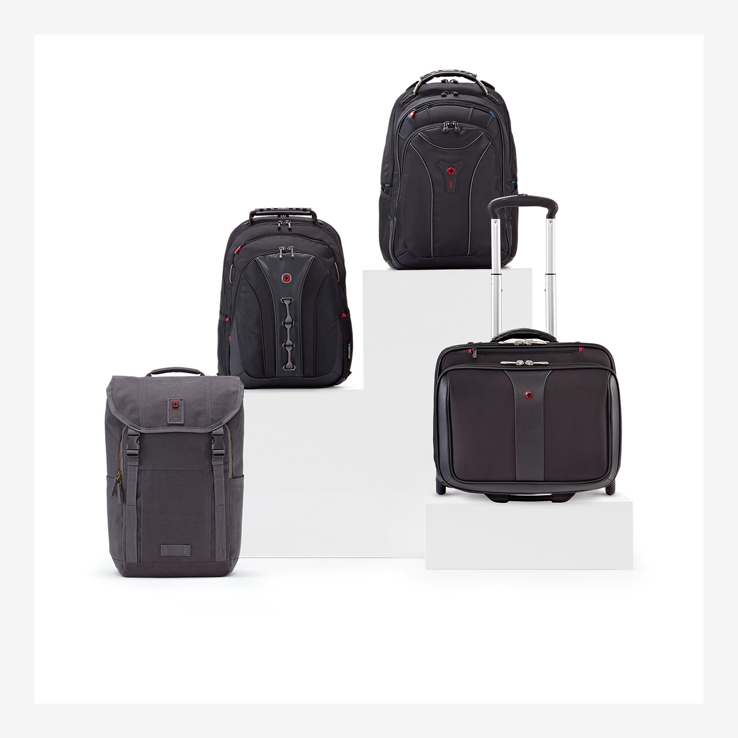 WENGER Patriot 2 Laptop Trolley, Black Lufthansa