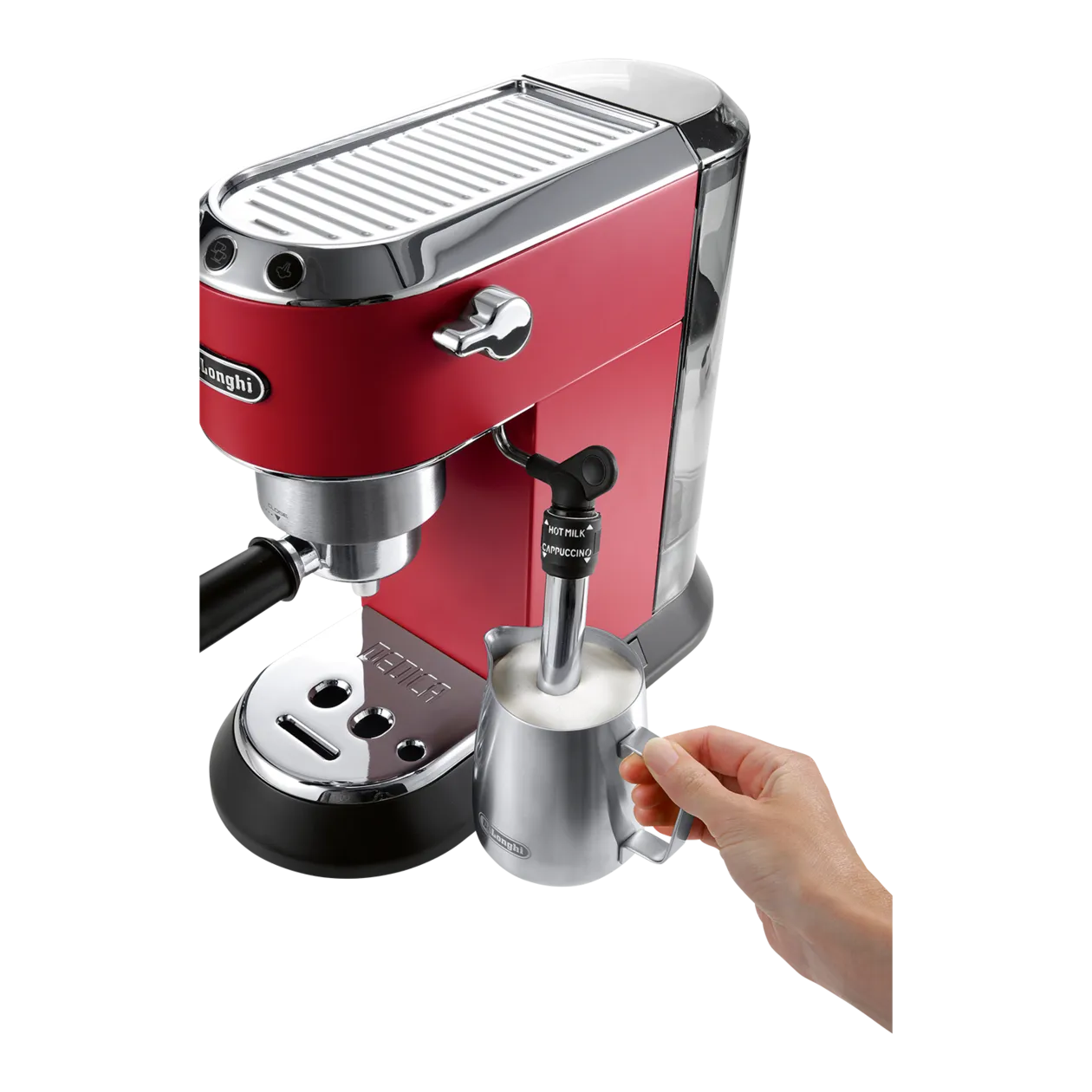De’Longhi DEDICA Style EC 685 Espresso Machine, Stone Red