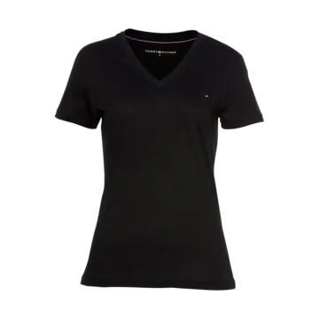 Tommy hilfiger black v neck t shirt deals