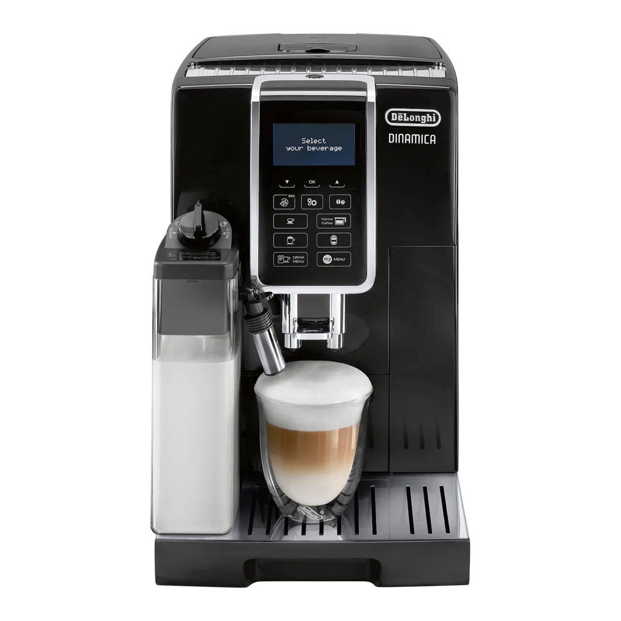 De'Longhi DINAMICA ECAM 356.57.B Fully Automatic Coffee Machine, Black