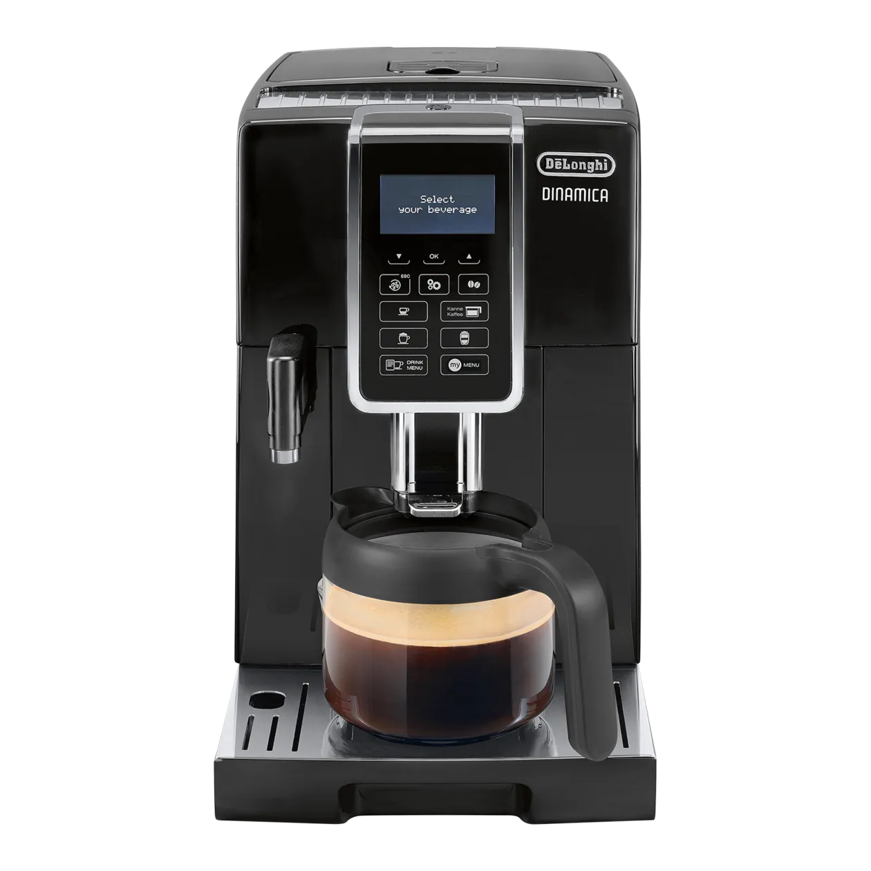 De'Longhi DINAMICA ECAM 356.57.B Fully Automatic Coffee Machine, Black