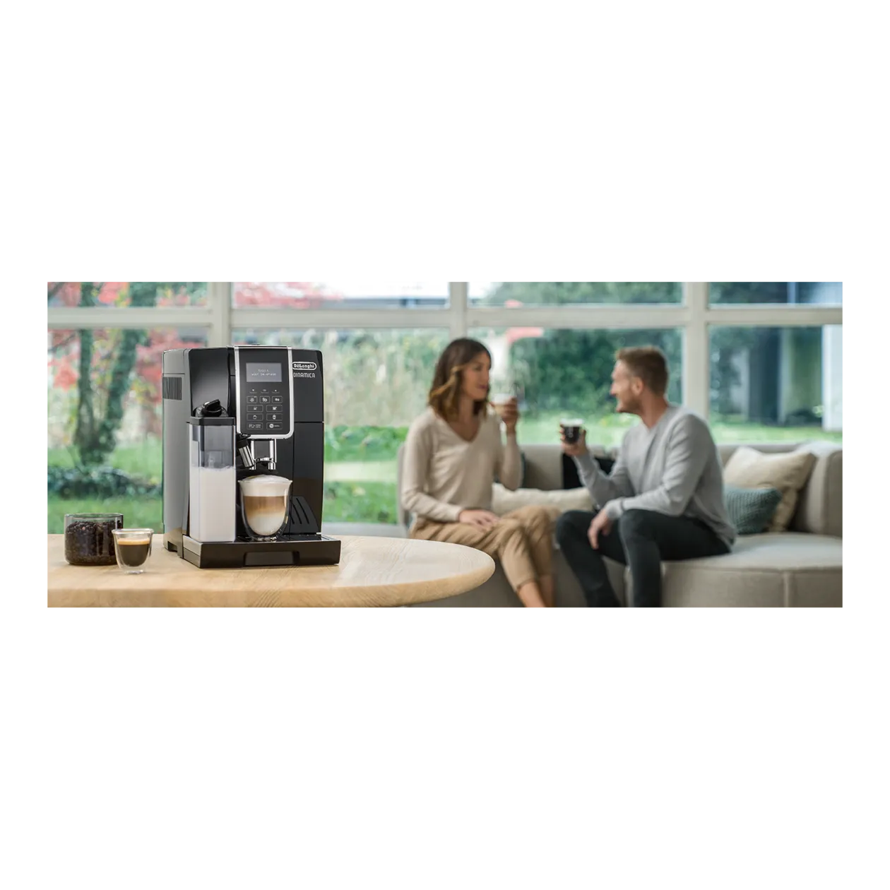 De'Longhi DINAMICA ECAM 356.57.B Fully Automatic Coffee Machine, Black
