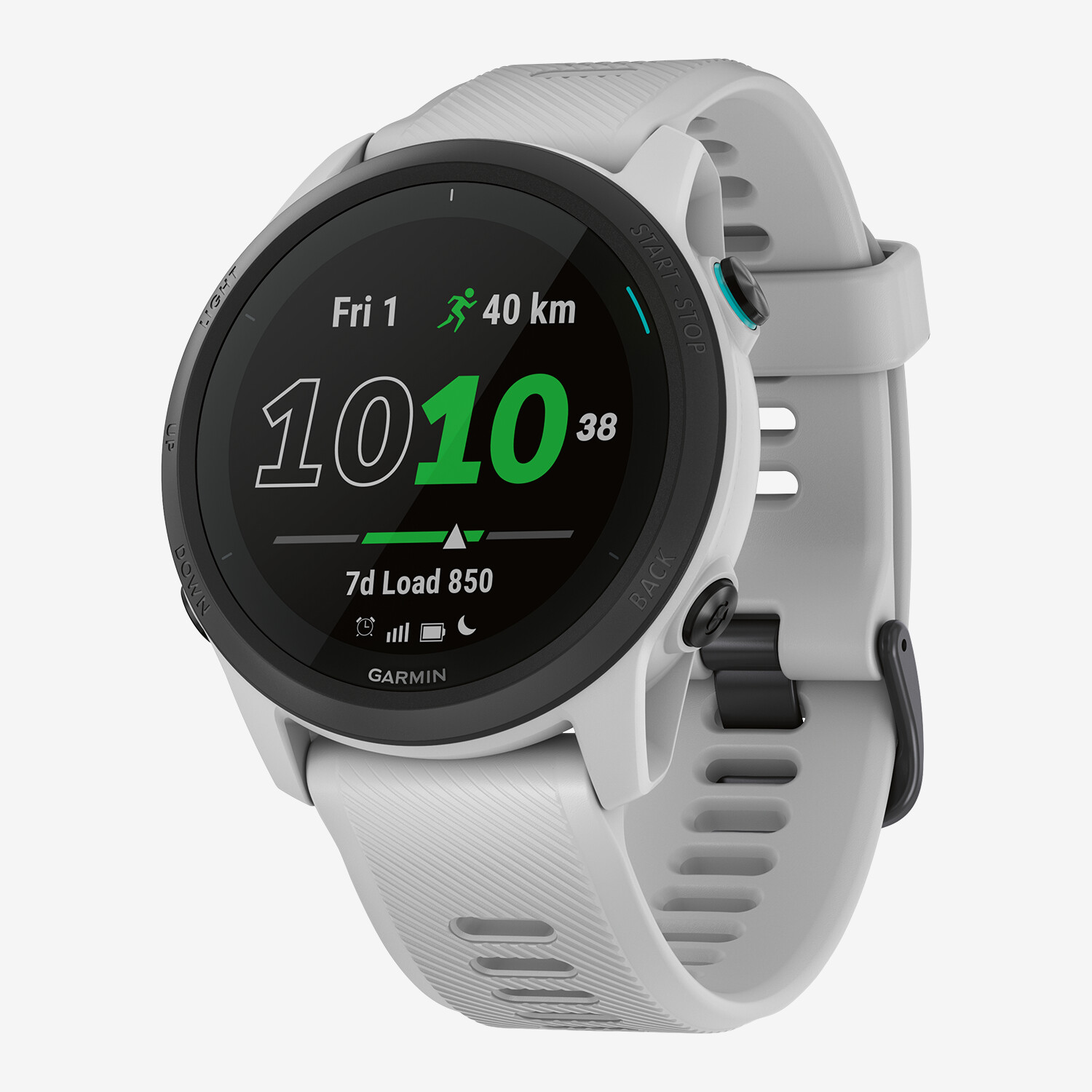 Garmin Forerunner® 745 Triathlon Smartwatch, Whitestone/Black
