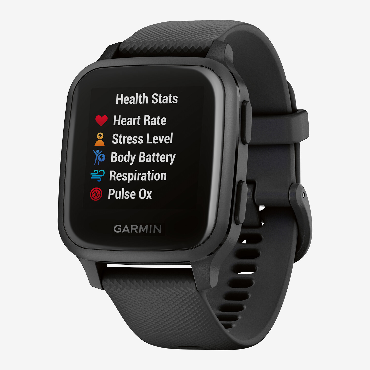 Garmin Venu® SQ Music Smartwatch, Black/Slate