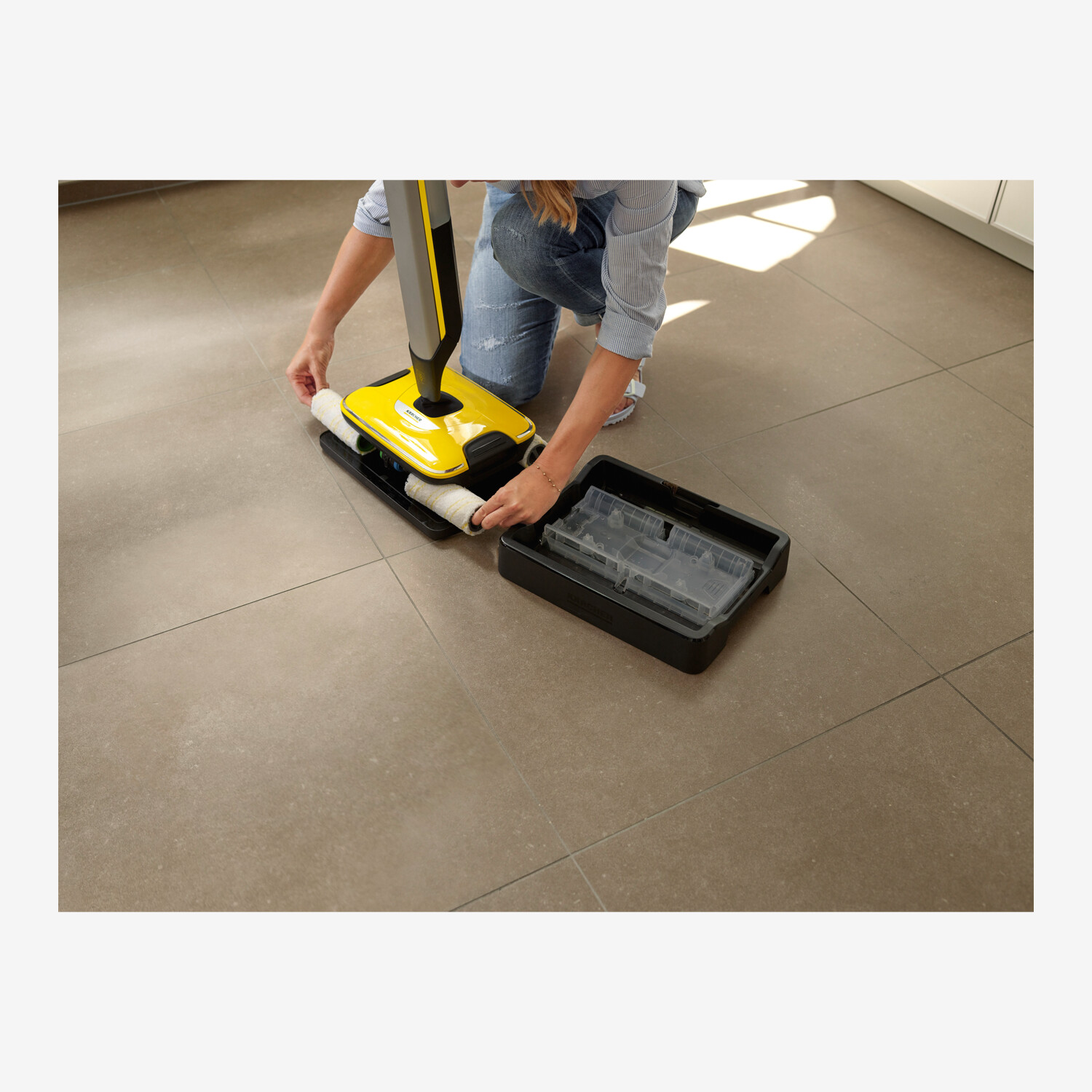 Kärcher FC 7 Hard Floor Cleaner, Yellow/Black Lufthansa