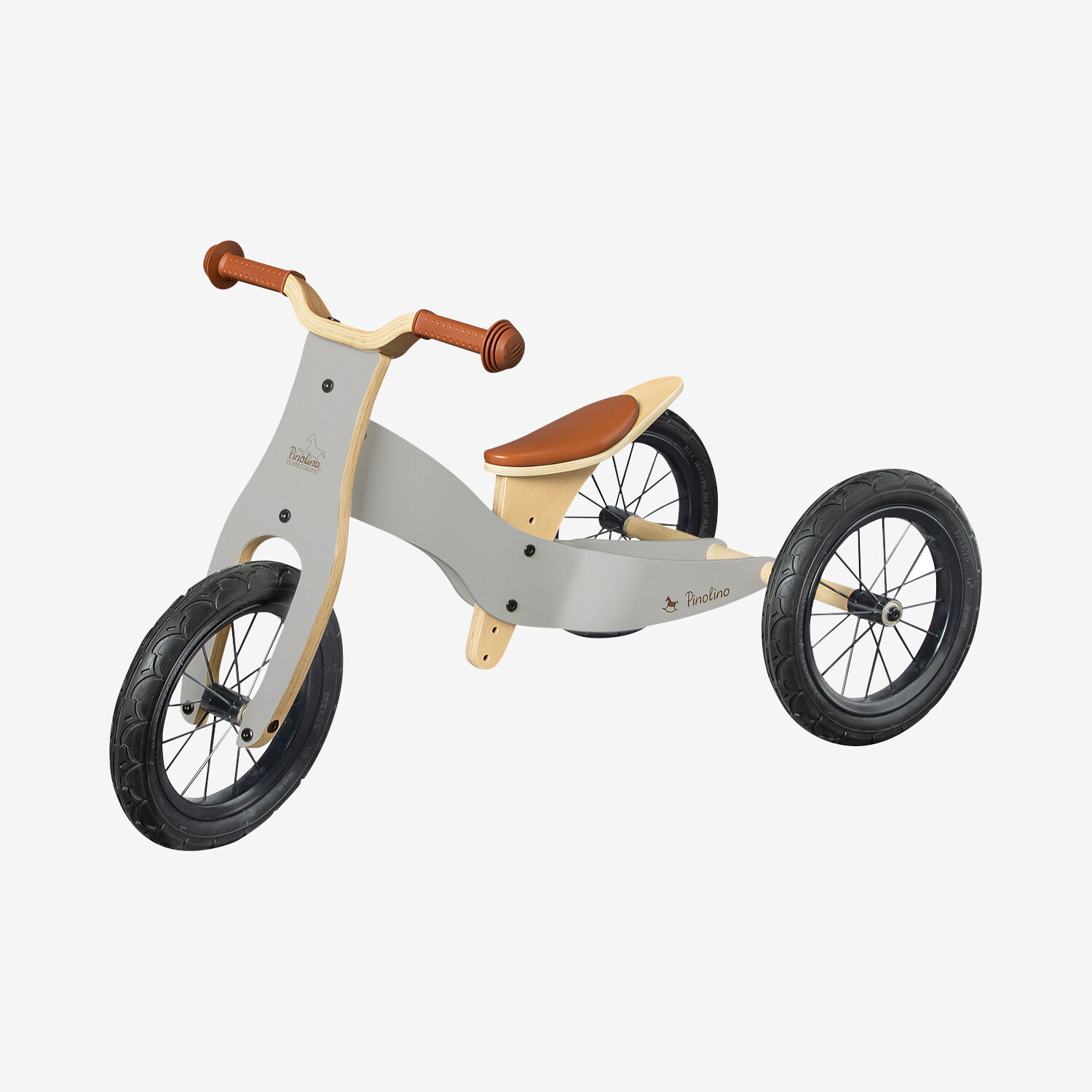 Draisienne en bois selle grise - Dès 3 ans - Fabricant Européen