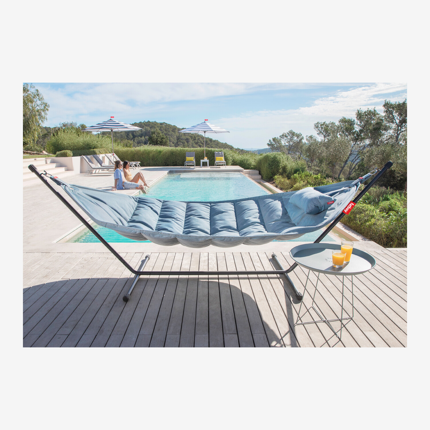 fatboy Headdemock Superb Hammock Steel Blue Worldshop
