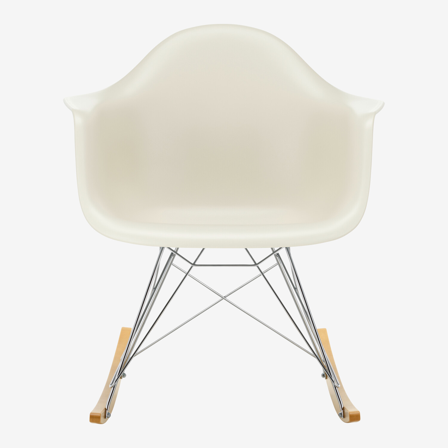 Vitra Eames Plastic Chair RAR, Kieselstein/Chrom