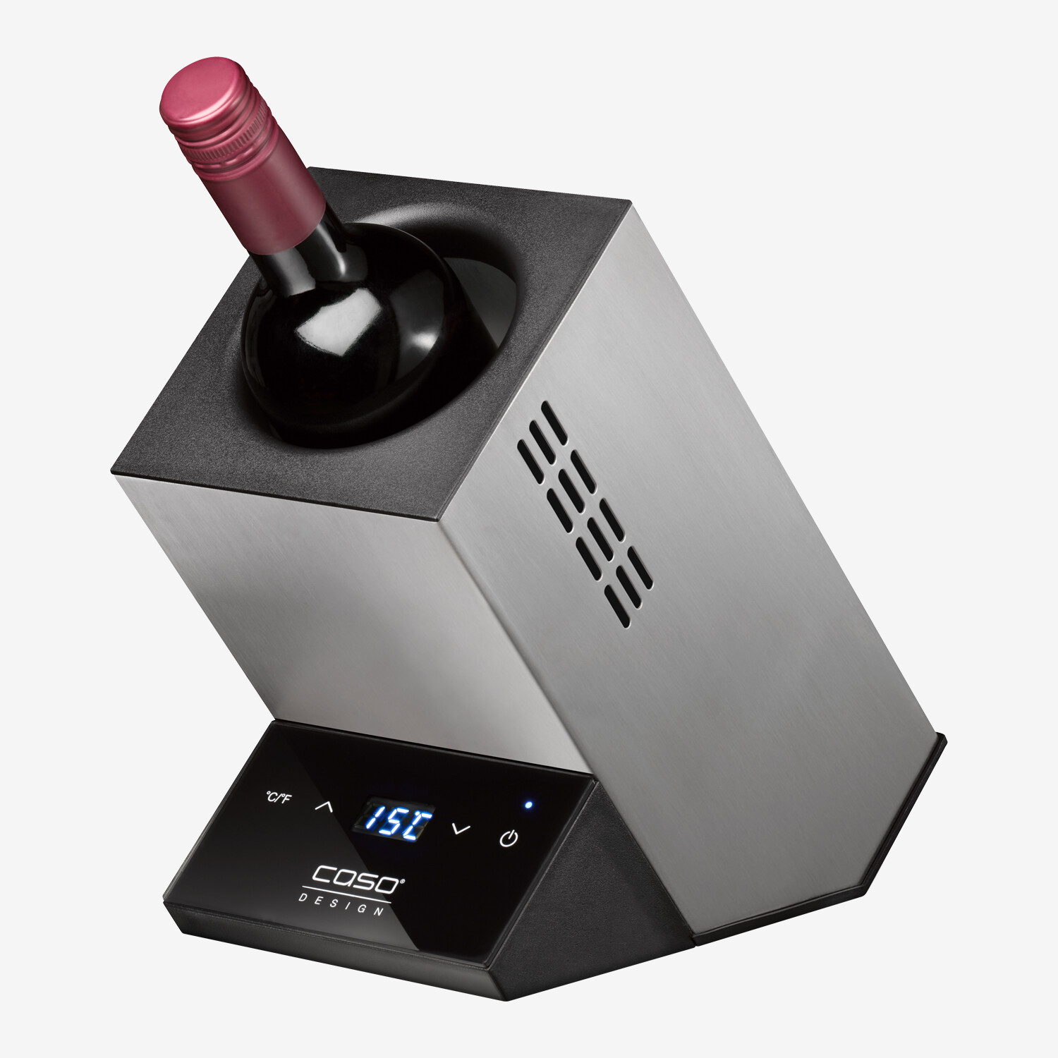 CASO Design WineCase One Wine Cooler, Stainless Steel