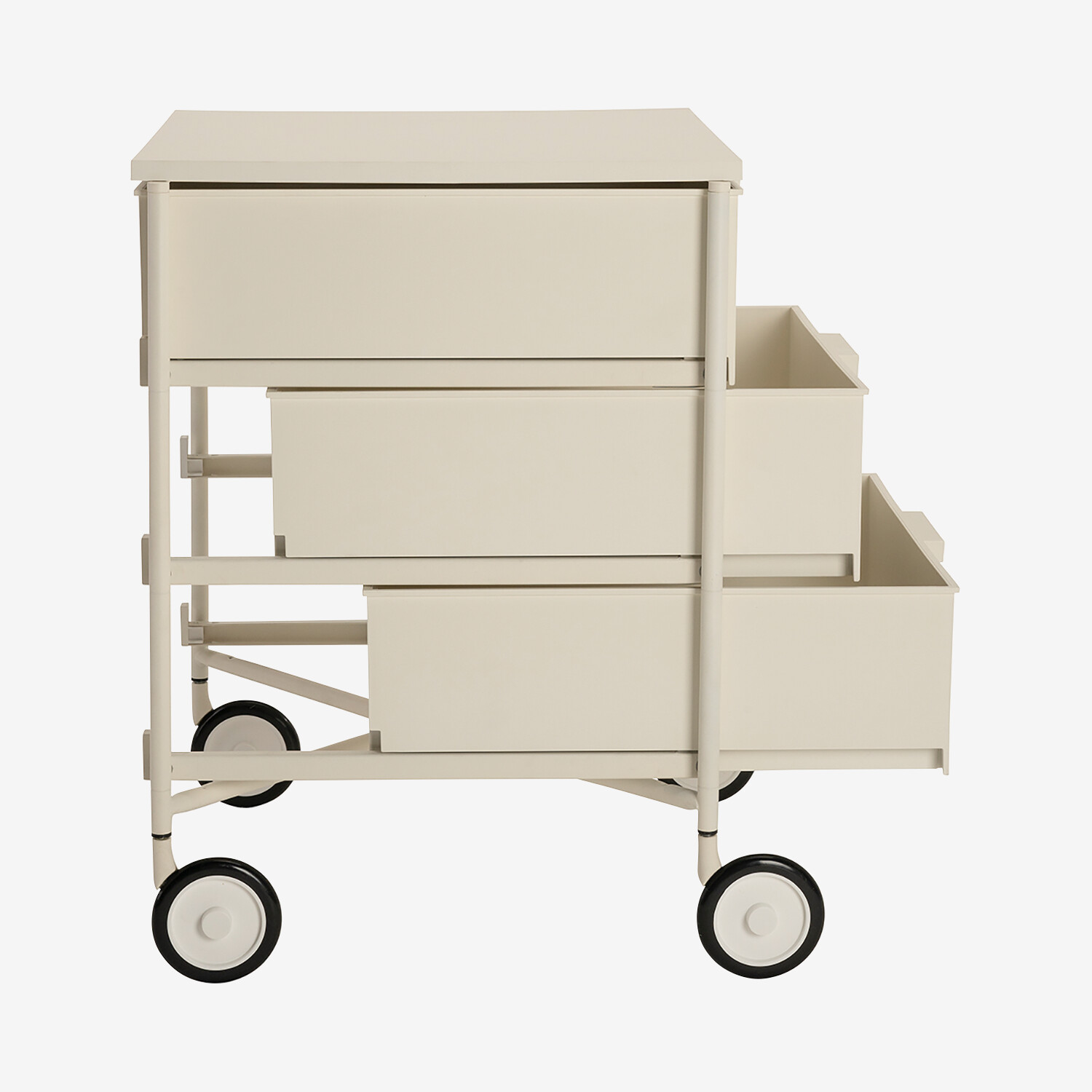 Kartell Mobil Mat Chest of Drawers with Wheels, White Lufthansa