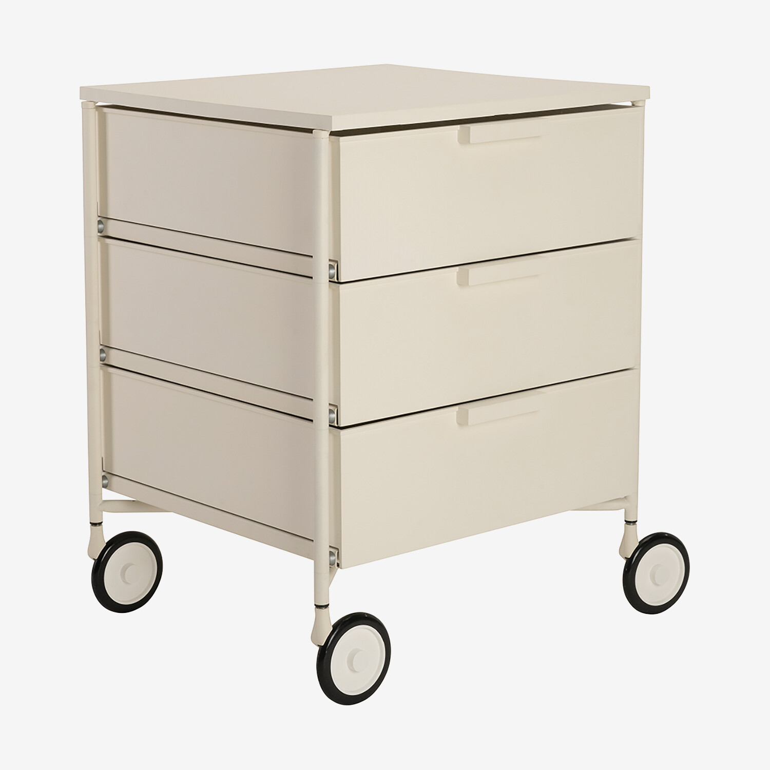 Kartell Mobil Mat Chest of Drawers with Wheels, White Lufthansa