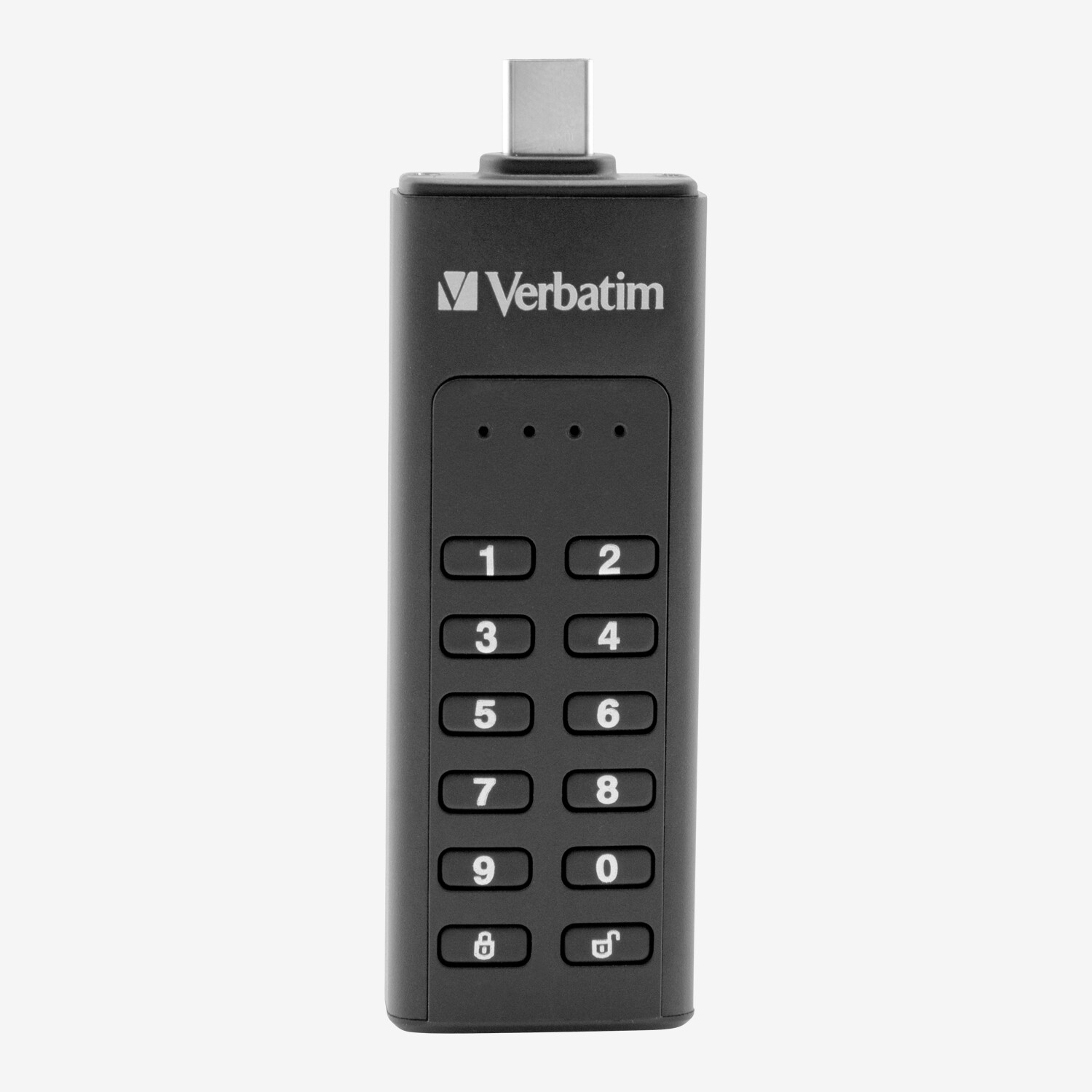 Verbatim Keypad Secure USBCStick, 128 GB, Schwarz