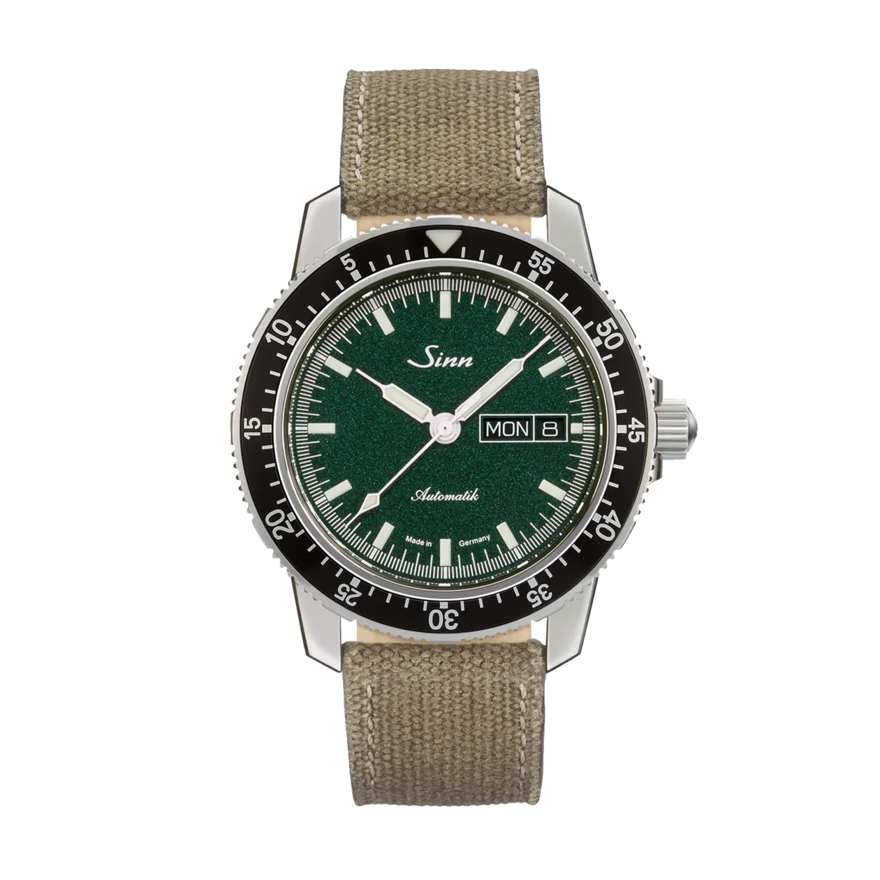 Sinn 104 St Sa I MG pilot watch self winding watch metallic green sand Worldshop