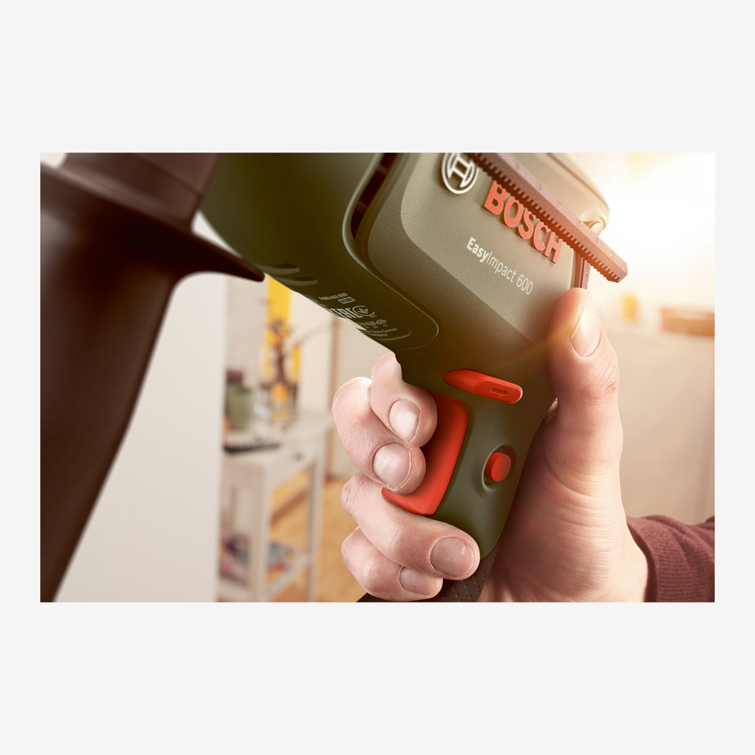 Bosch EasyImpact 600 Impact Drill, Forest Green