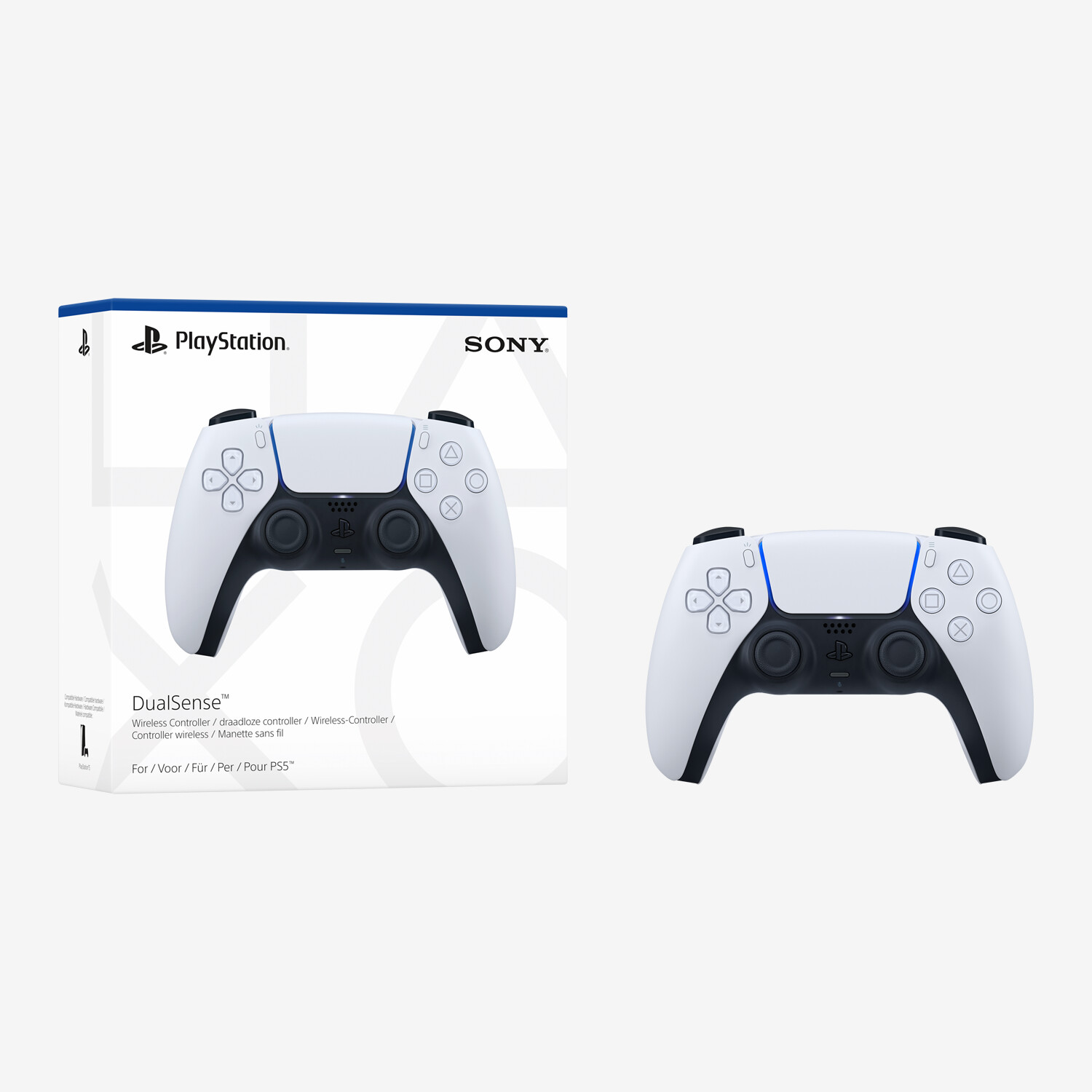 PlayStation®5 DualSense wireless controller, White - Worldshop