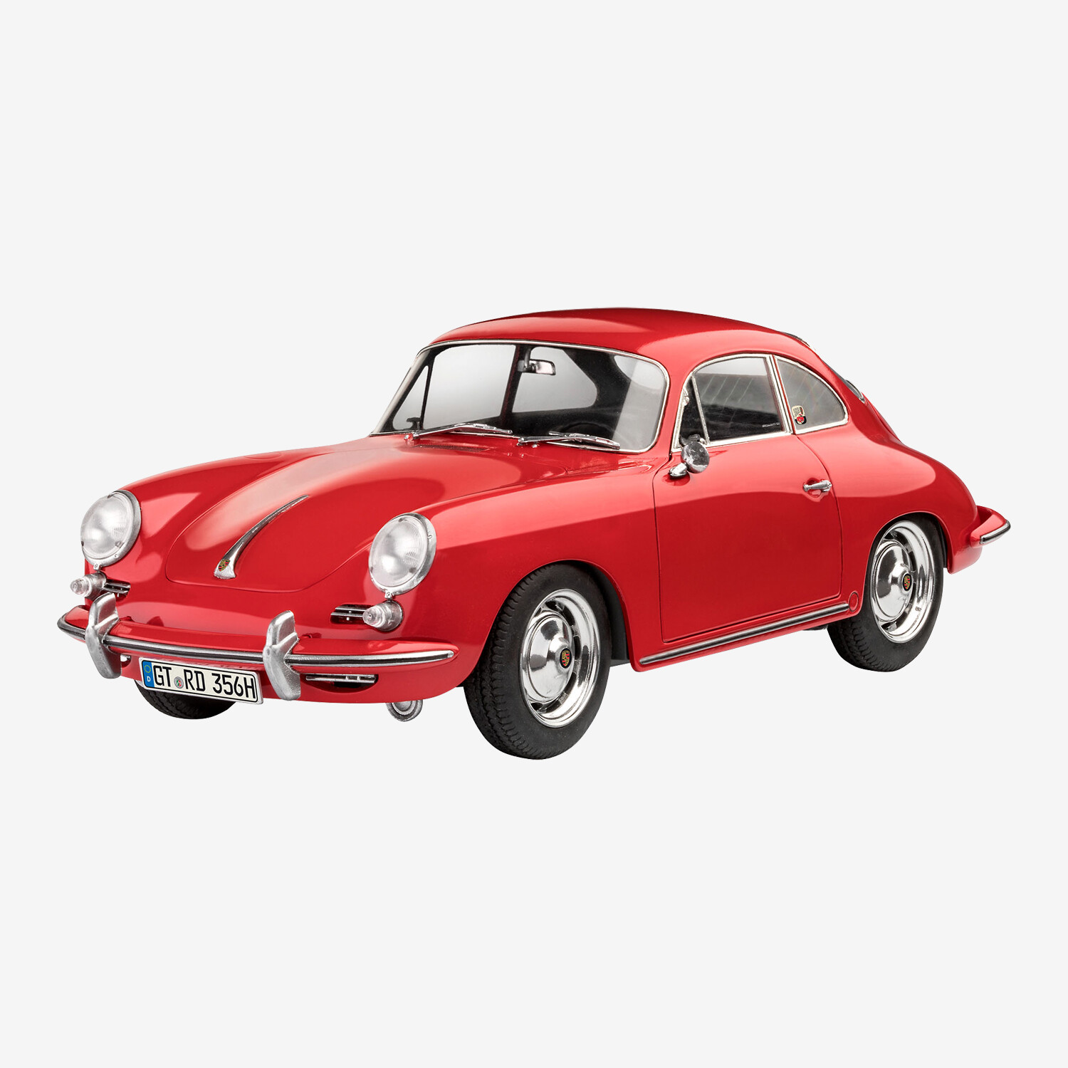 Revell Porsche 356 Coupé Modellbausatz 1:16 - Detailgetreuer Bausatz Für Anfänger & Profis